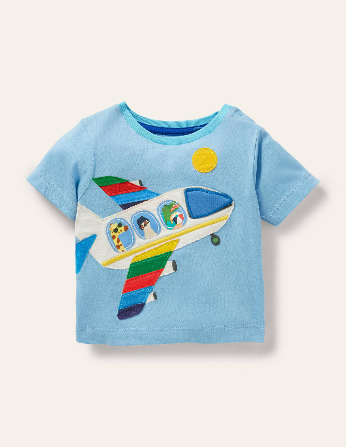 Lift-the-flap Jersey T-shirt-Georgian Blue Plane-1