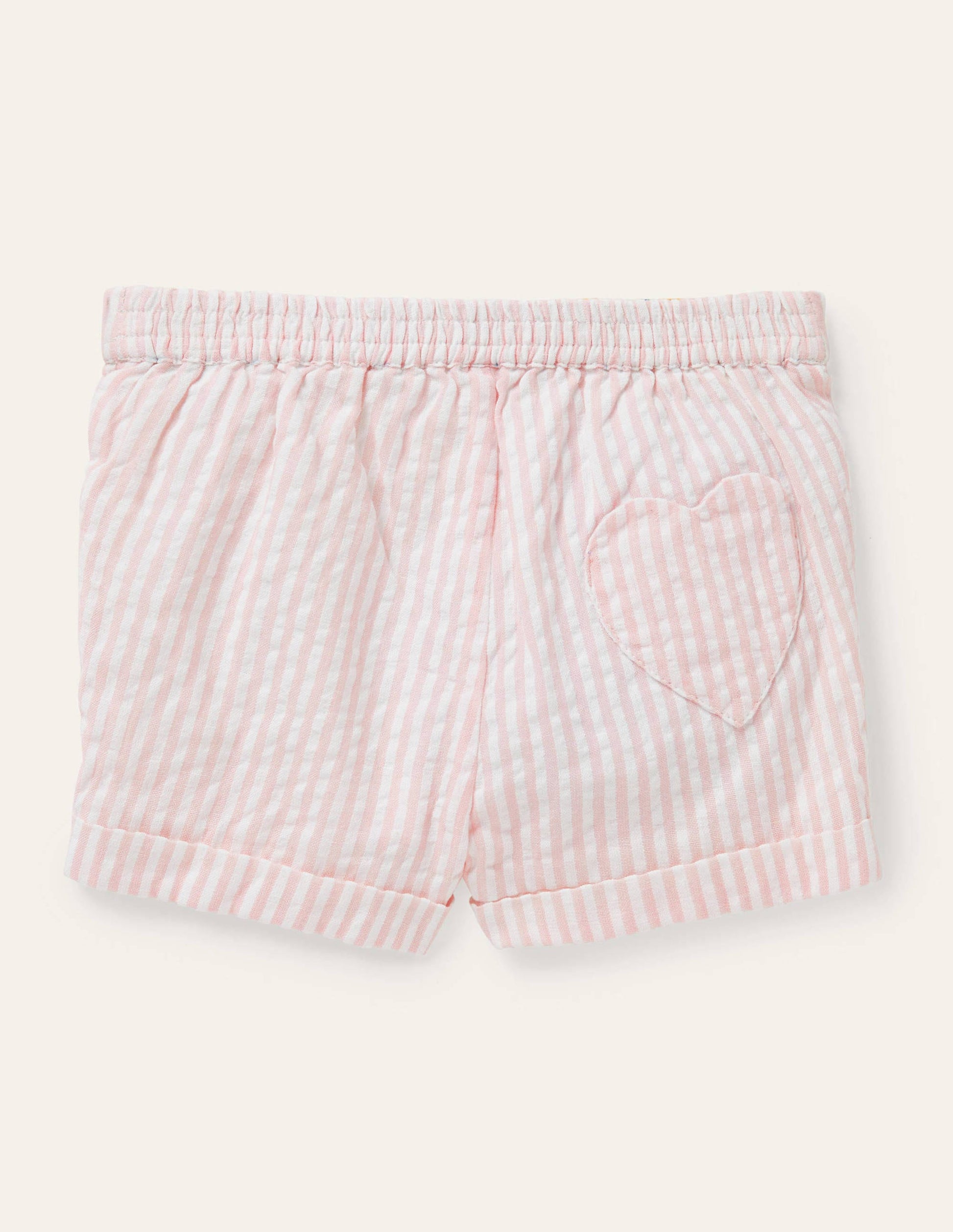Woven Bloomers-Ivory/Pink Lemonade Ticking-2