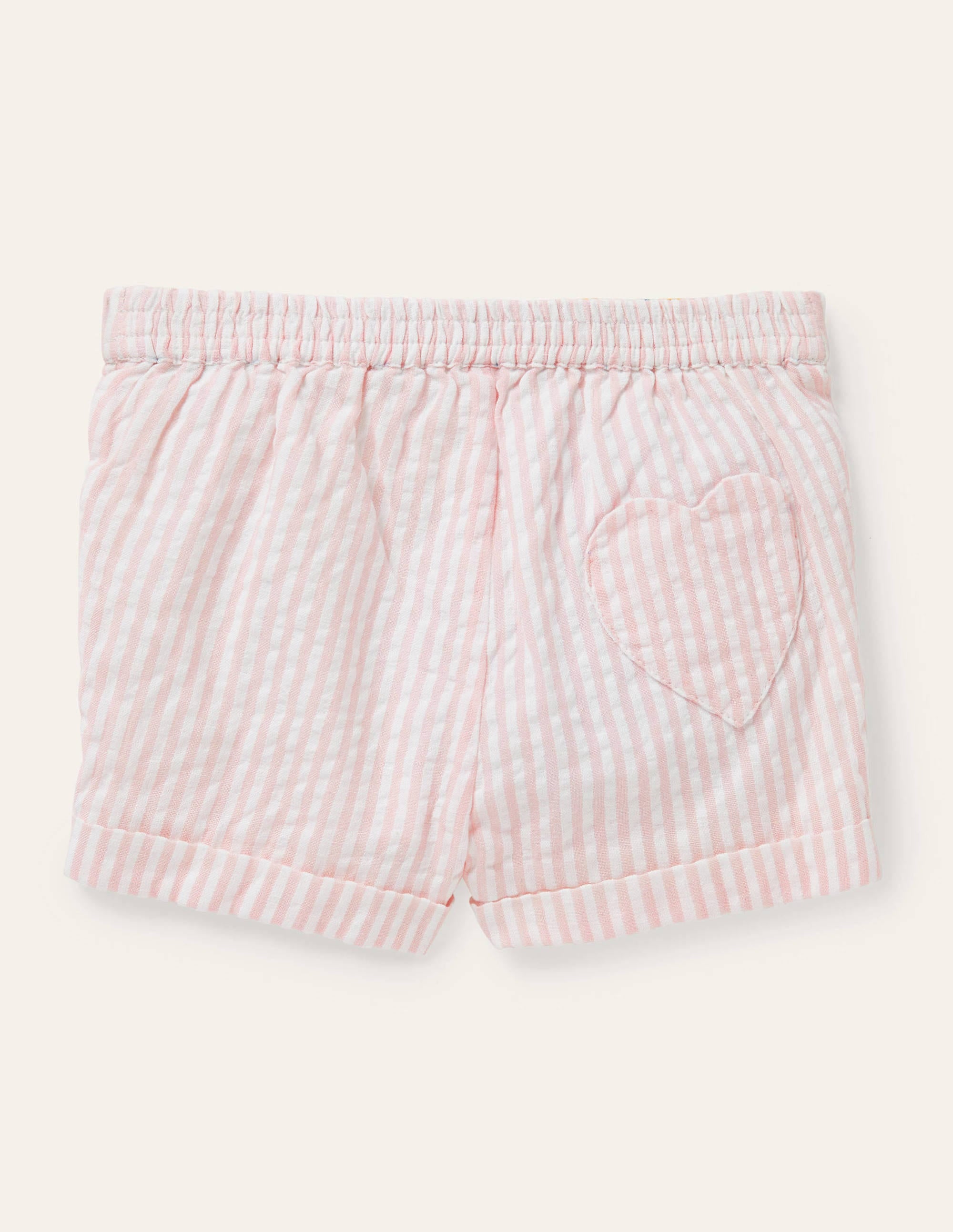 Woven Bloomers-Ivory/Pink Lemonade Ticking - Image 2