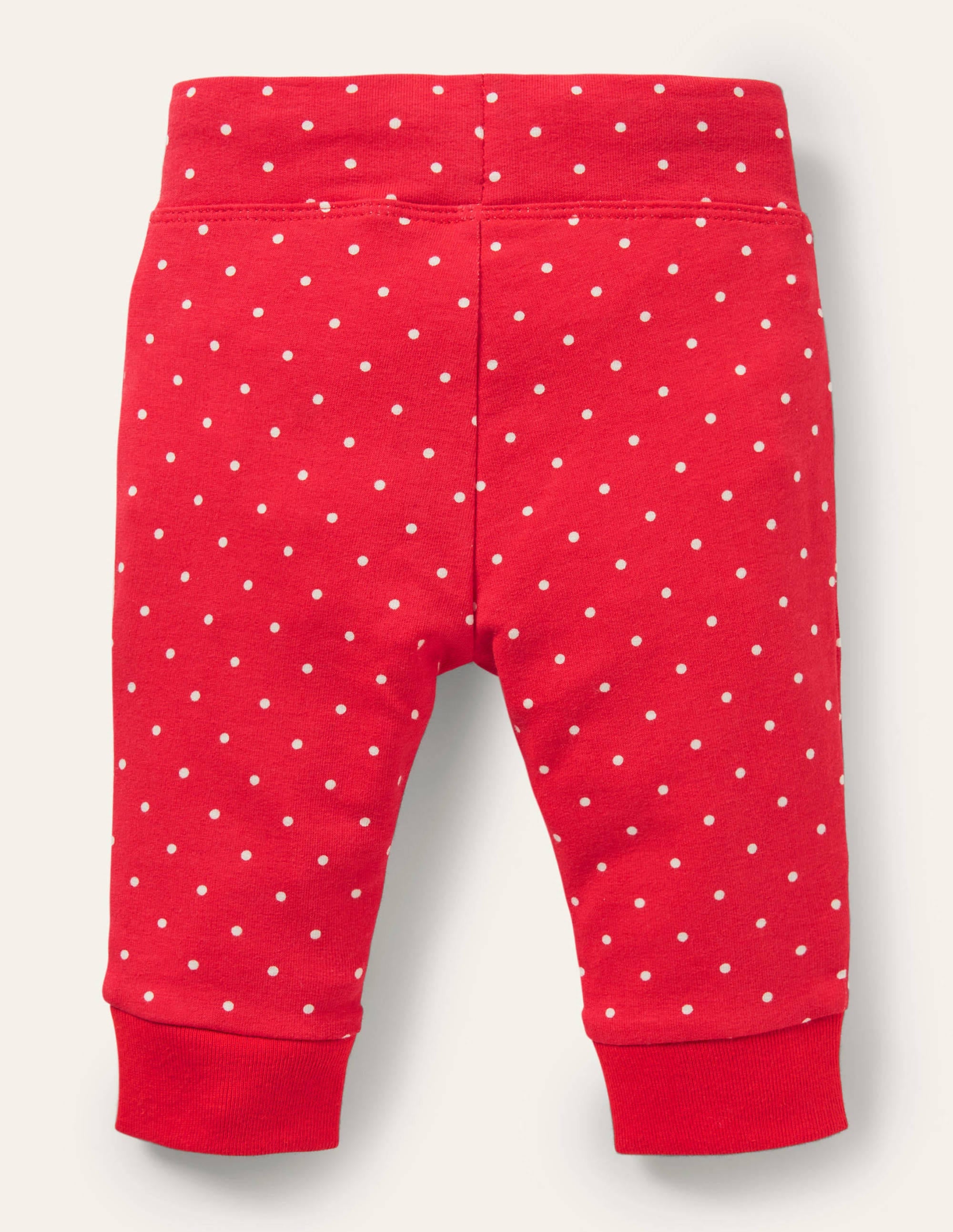 Appliqué Jersey Trousers-Strawberry Tart Pin Spot - Image 2