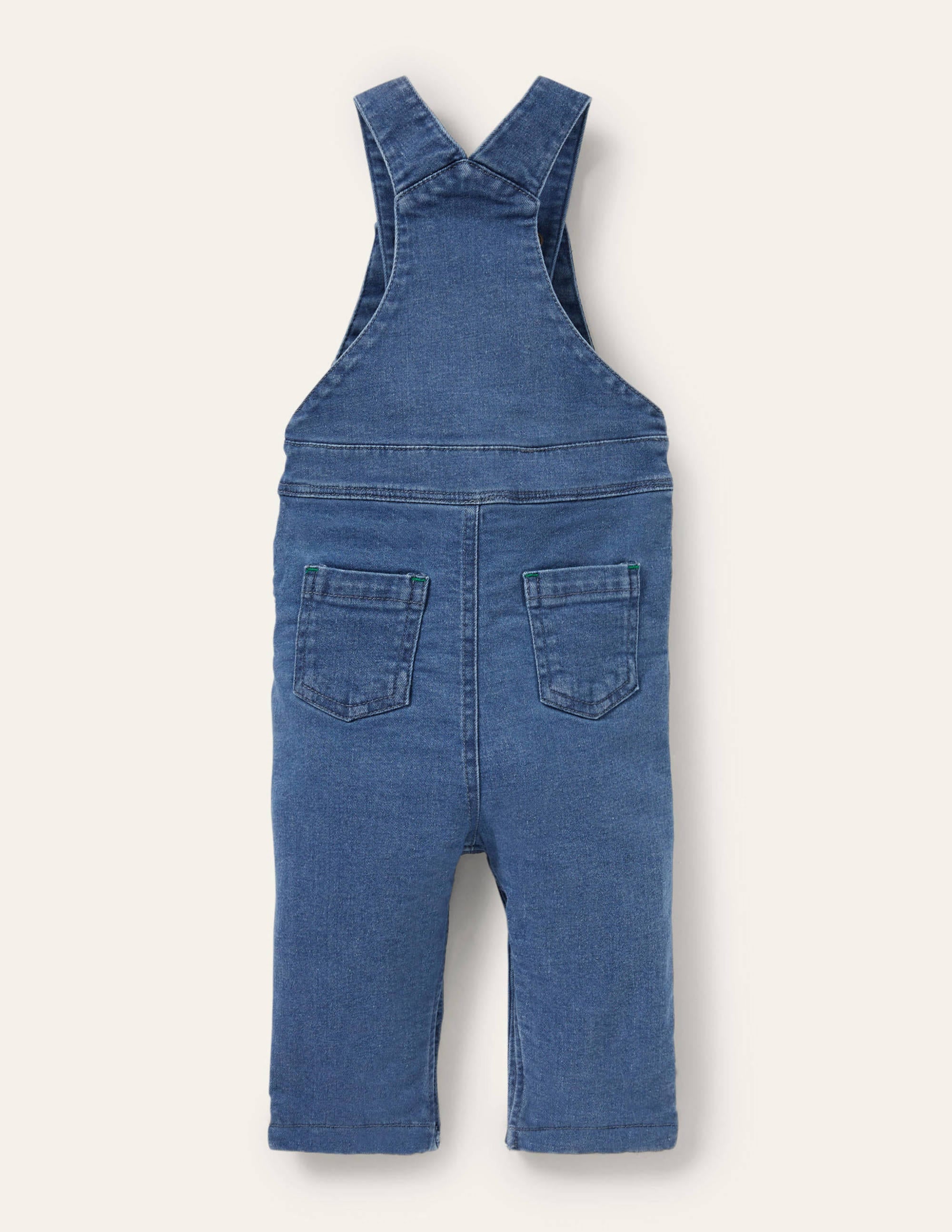 Appliqué Denim Dungarees-Chambray Farm Animals - Image 2