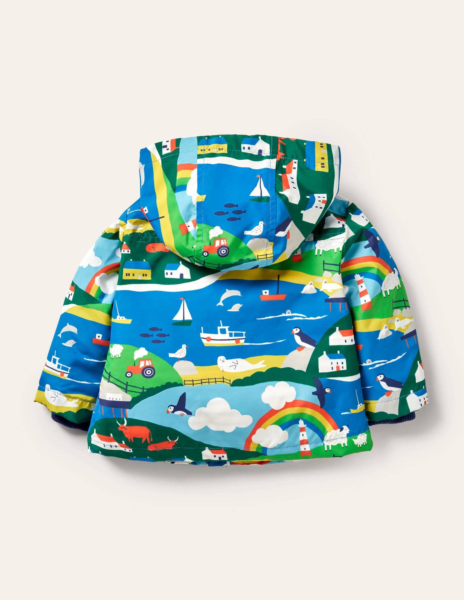 3-in-1 Printed Jacket-Multi Coastal Scene-2