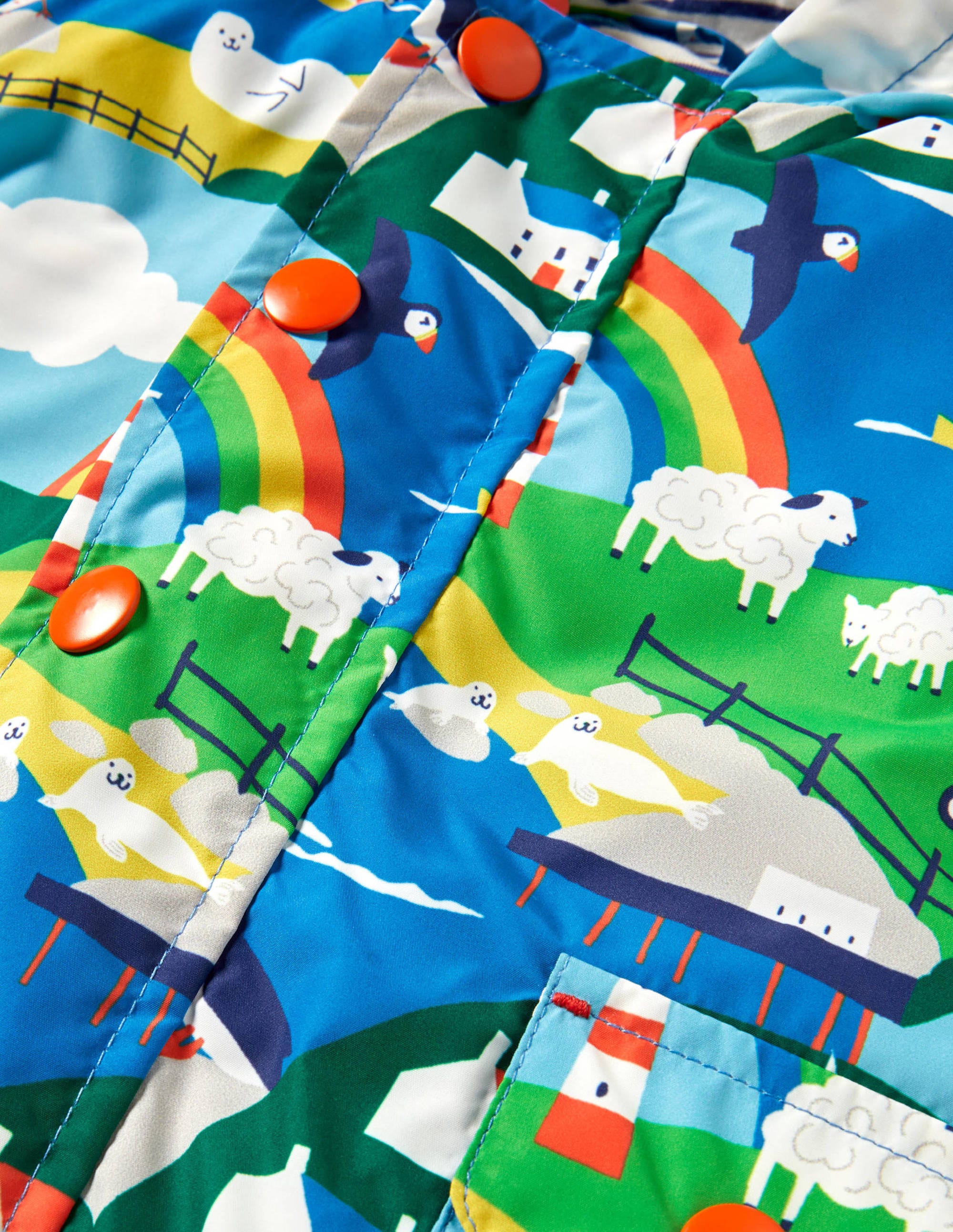 3-in-1 Printed Jacket-Multi Coastal Scene - Image 3