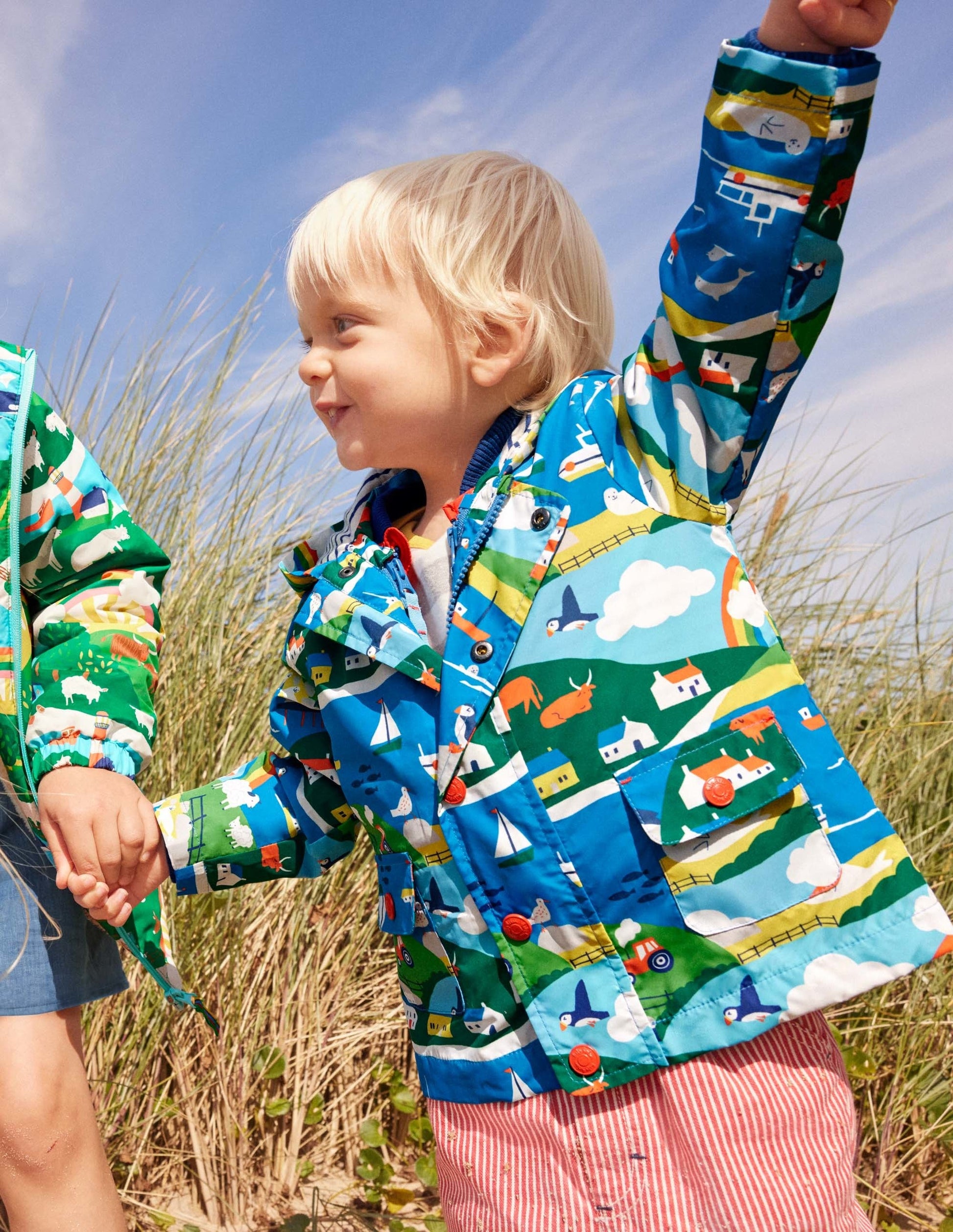 3-in-1 Printed Jacket-Multi Coastal Scene-4