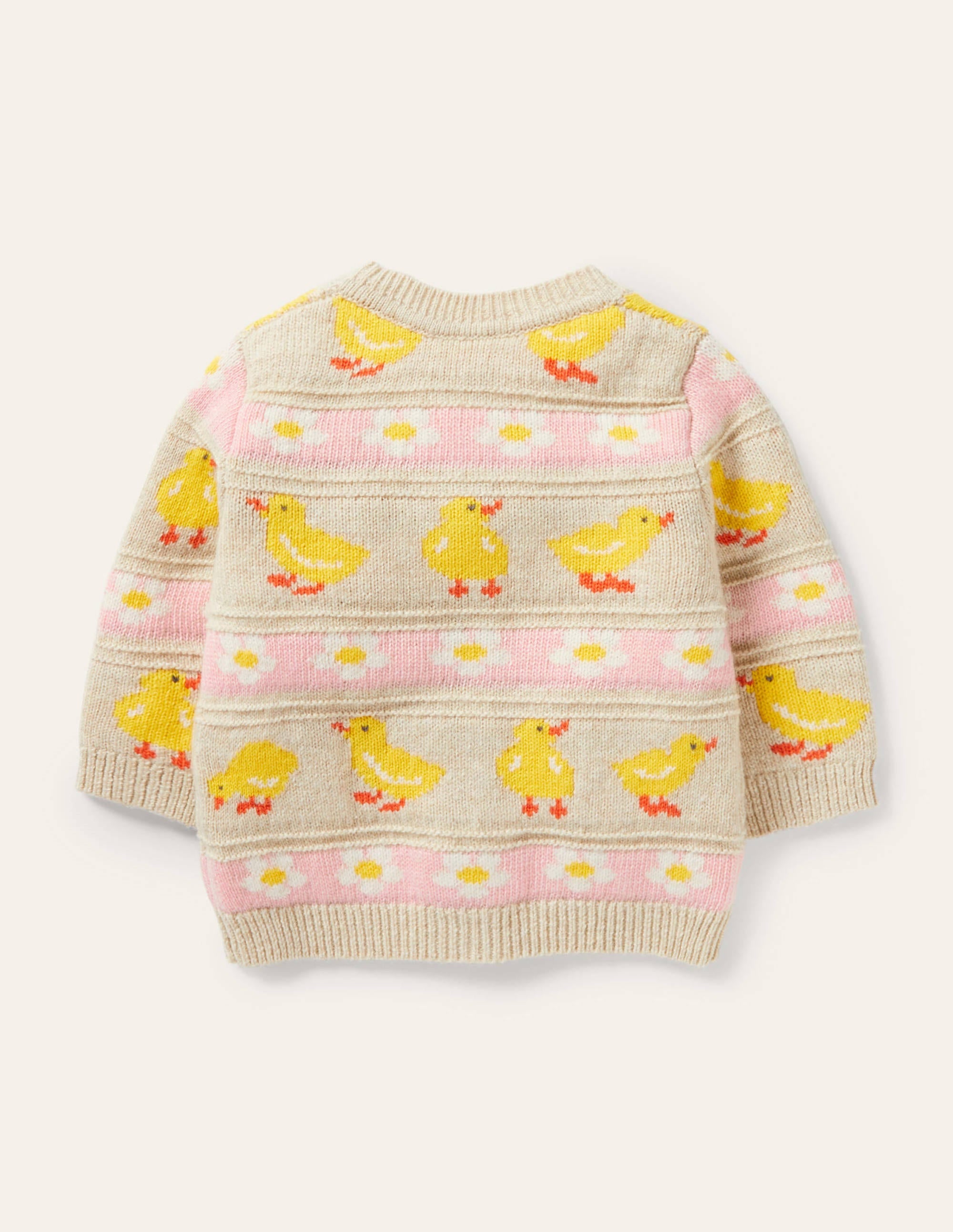 Fair Isle Knitted Cardigan-Sweetcorn Chicks - Image 2