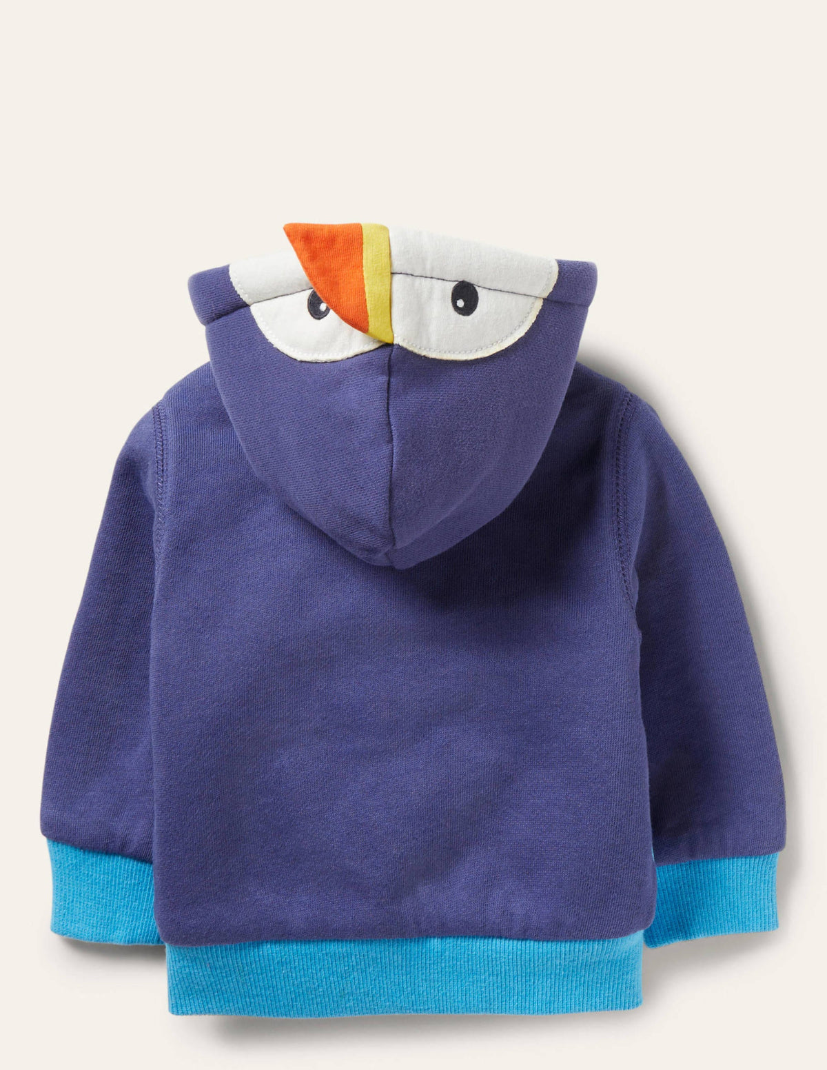 Teddy-lined Hoodie-College Navy Puffin-2