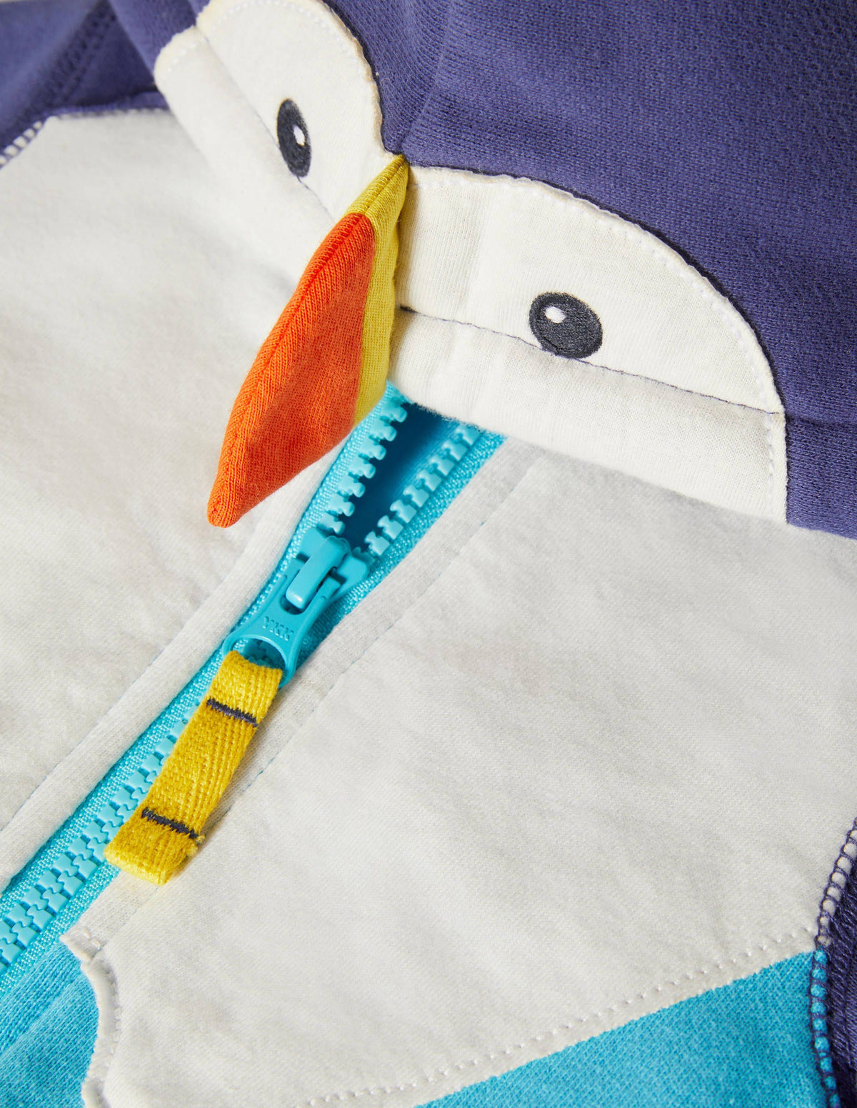 Teddy-lined Hoodie-College Navy Puffin - Image 3