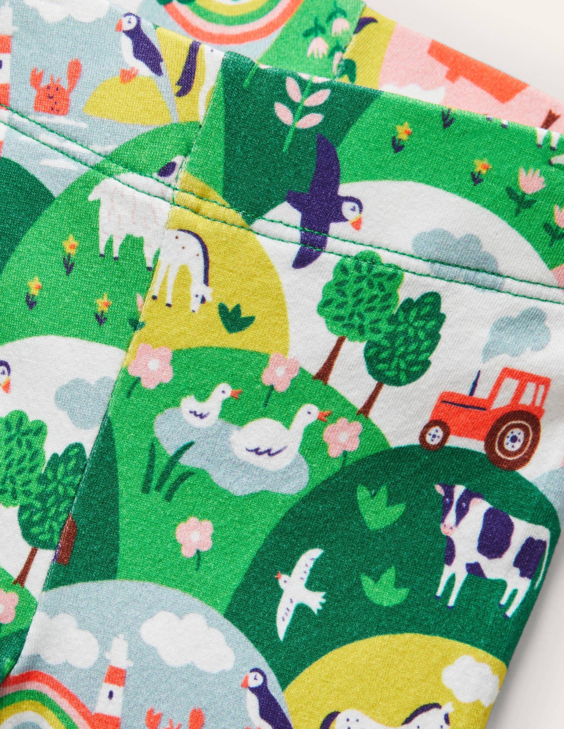 Baby Leggings-Multi Coastal Scene-3
