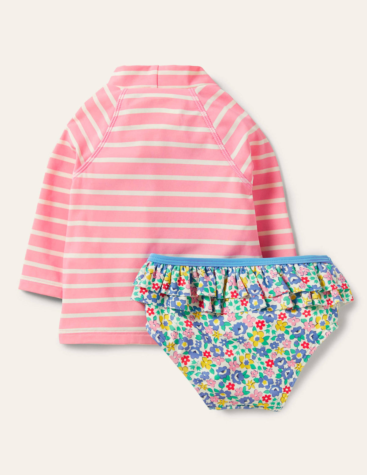 Rash Vest Set-Pink Lemonade/Ivory Ducks - Image 2