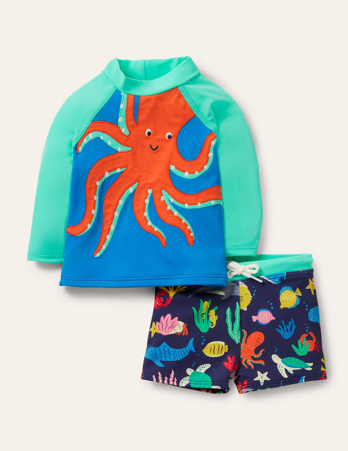 Rash Vest Set-Tropical Green Octopus - Image 1