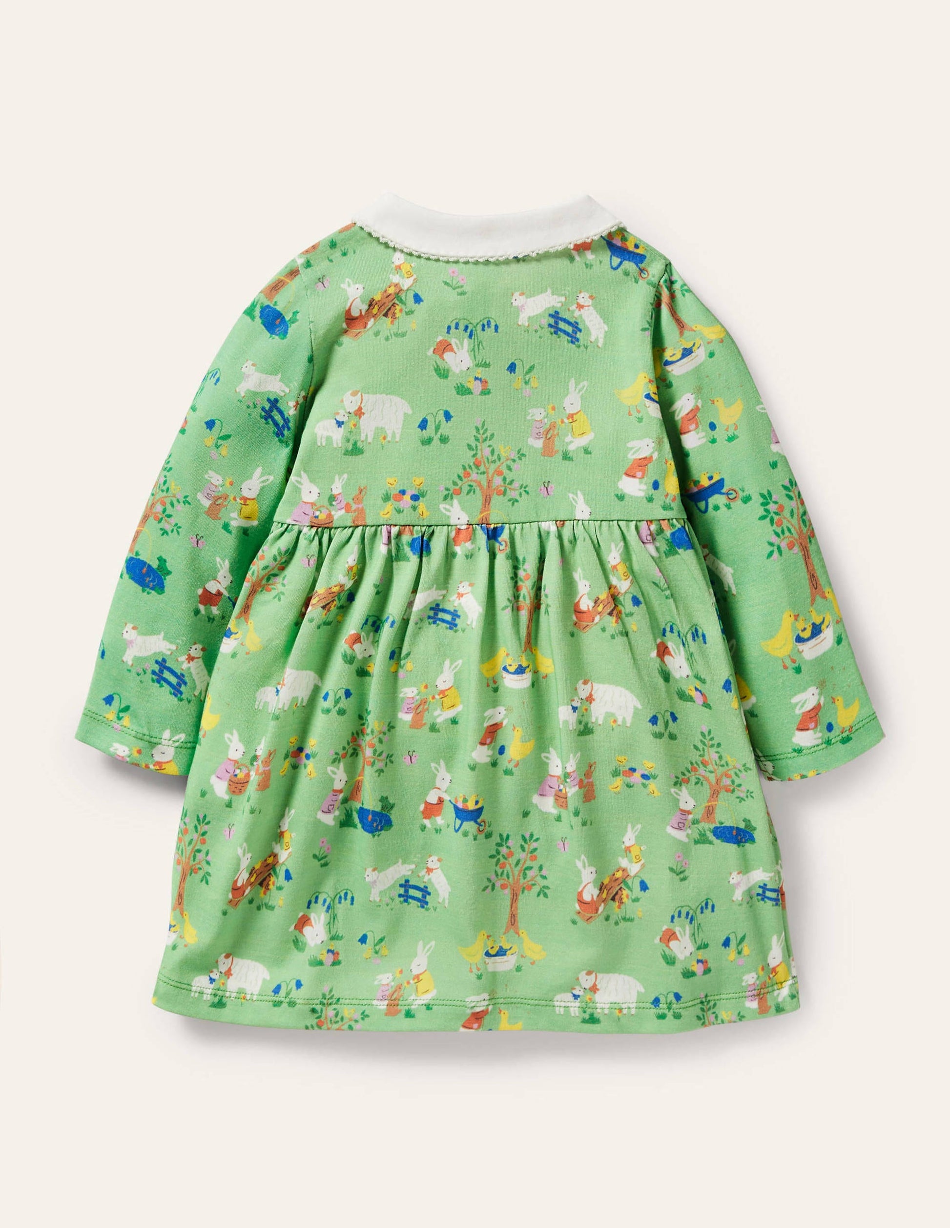 Jersey Collared Dress-Fountain Spring Time-2