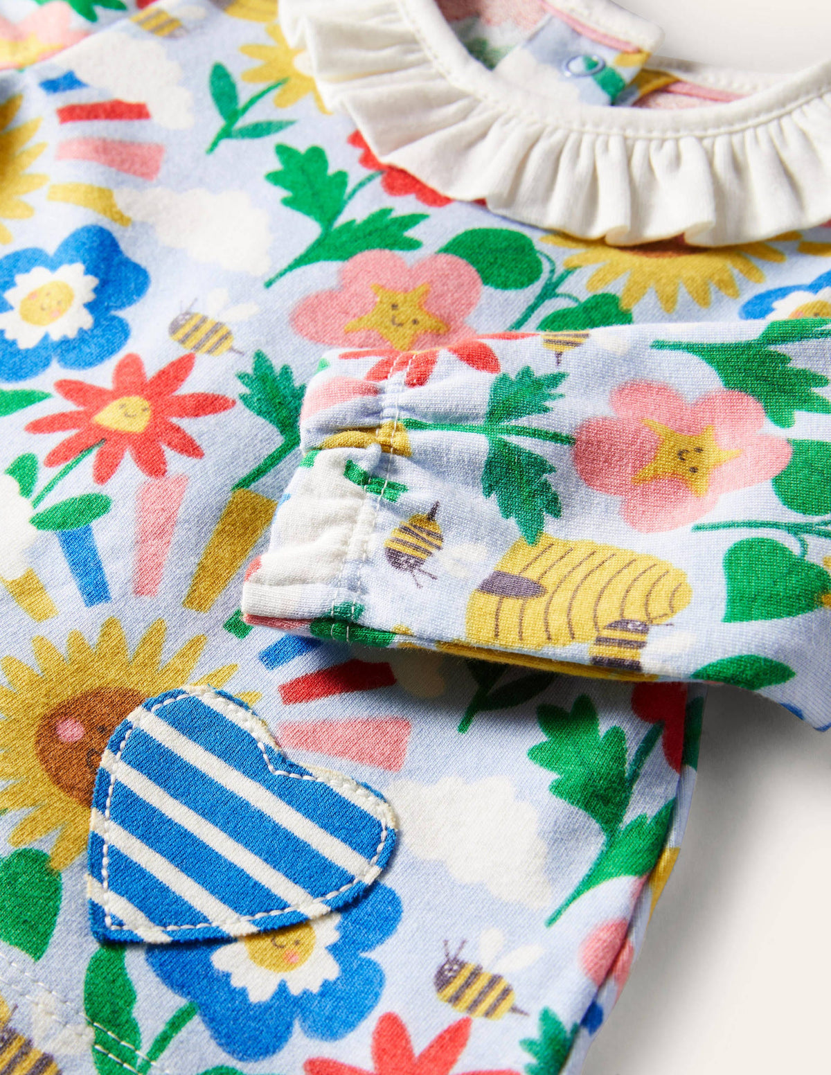 Supersoft Jersey Playset-Multi Happy Flowers - Image 3