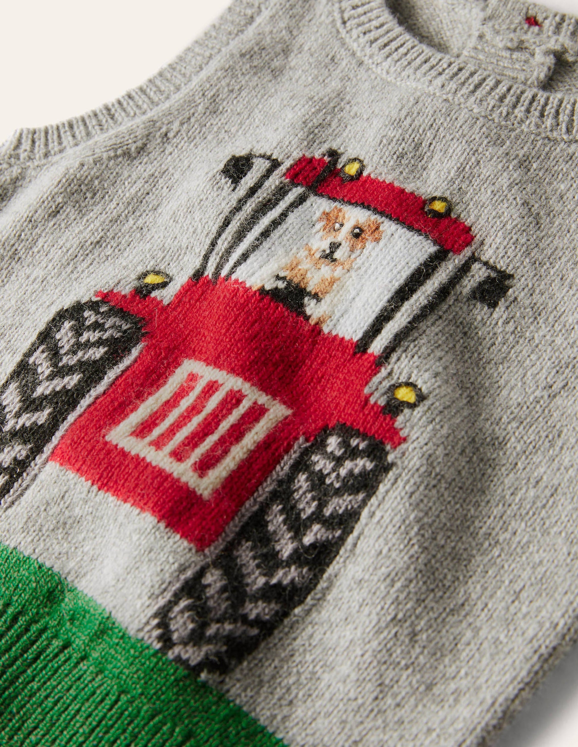 Tractor Knitted Tank Top-Grey Marl Tractor-3