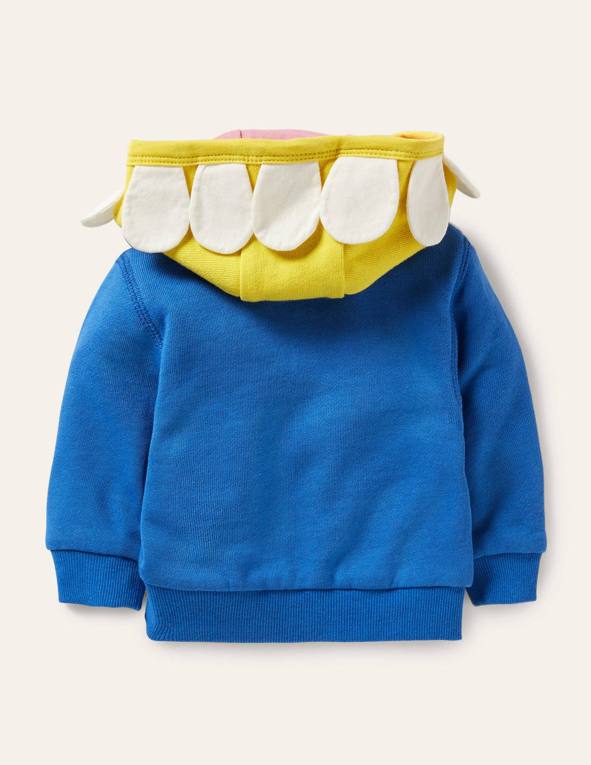 Appliqué Hoodie-Blue Flower-2