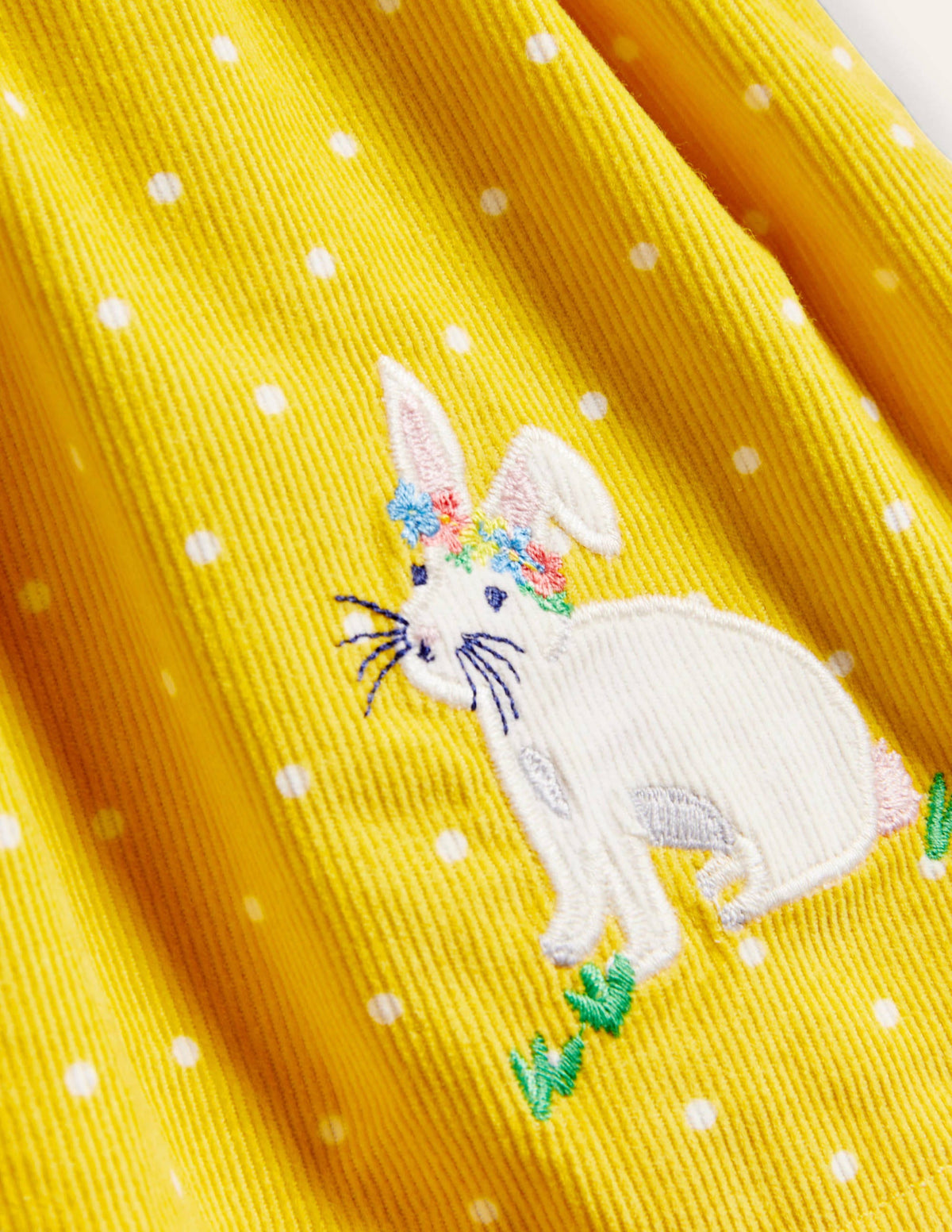 Fun Appliqué Patch Pinnie-Sweetcorn Pin Spot Bunnies - Image 3