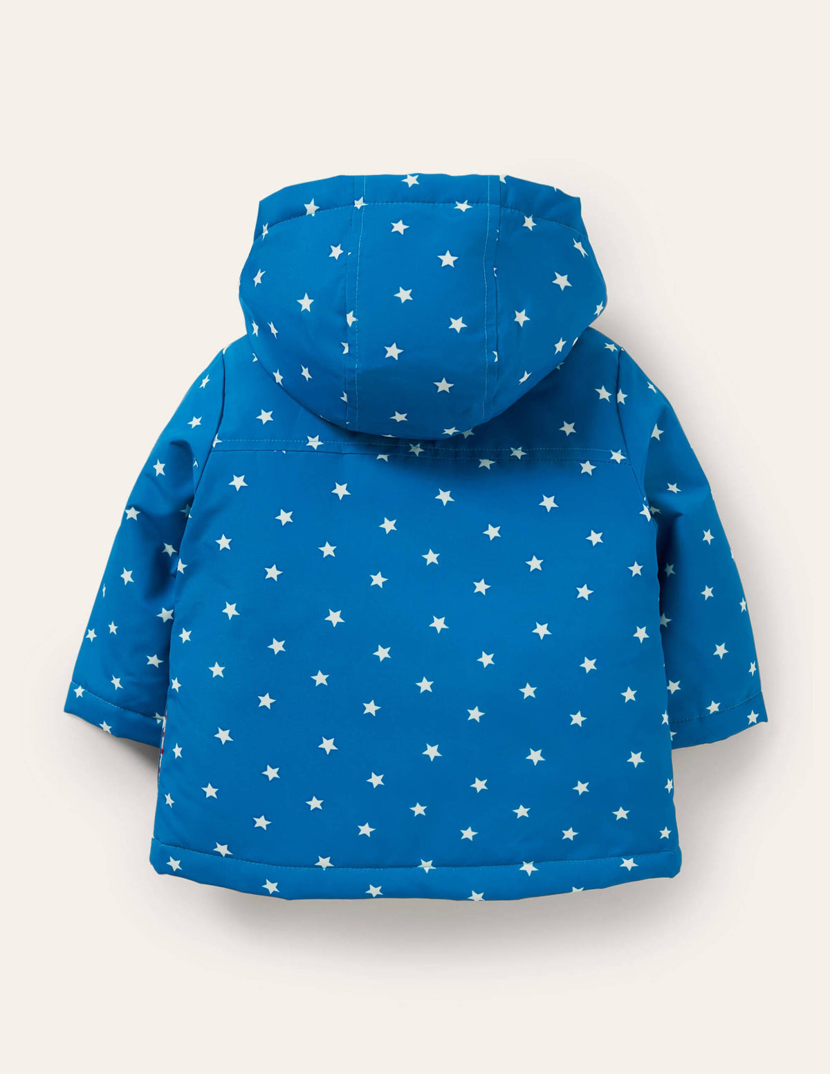Appliqué Raincoat-Bright Marina/Ivory Space-2
