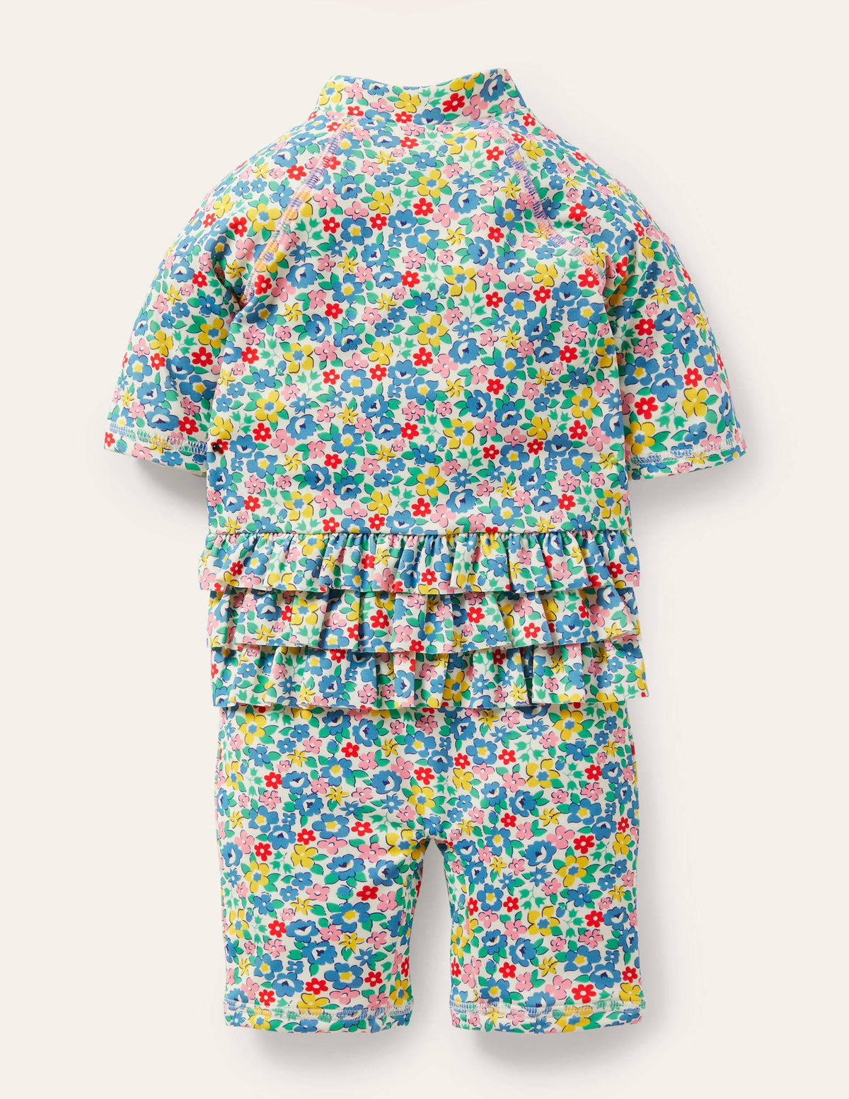 Frilly Sun-Safe Surfsuit-Multi Spring Floral - Image 2