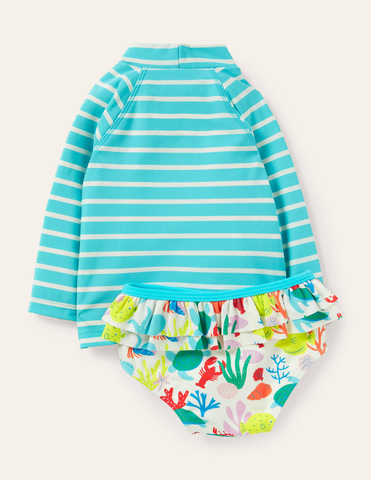 Rash Vest Set-Aqua Blue Fish - Image 2