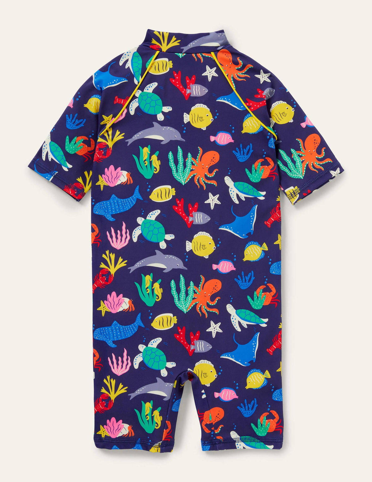 Printed Sun-safe Surf Suit-Ivory Under The Sea-2