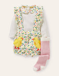 Cord Bloomer 3 Piece Set-Ivory Baby Chicks