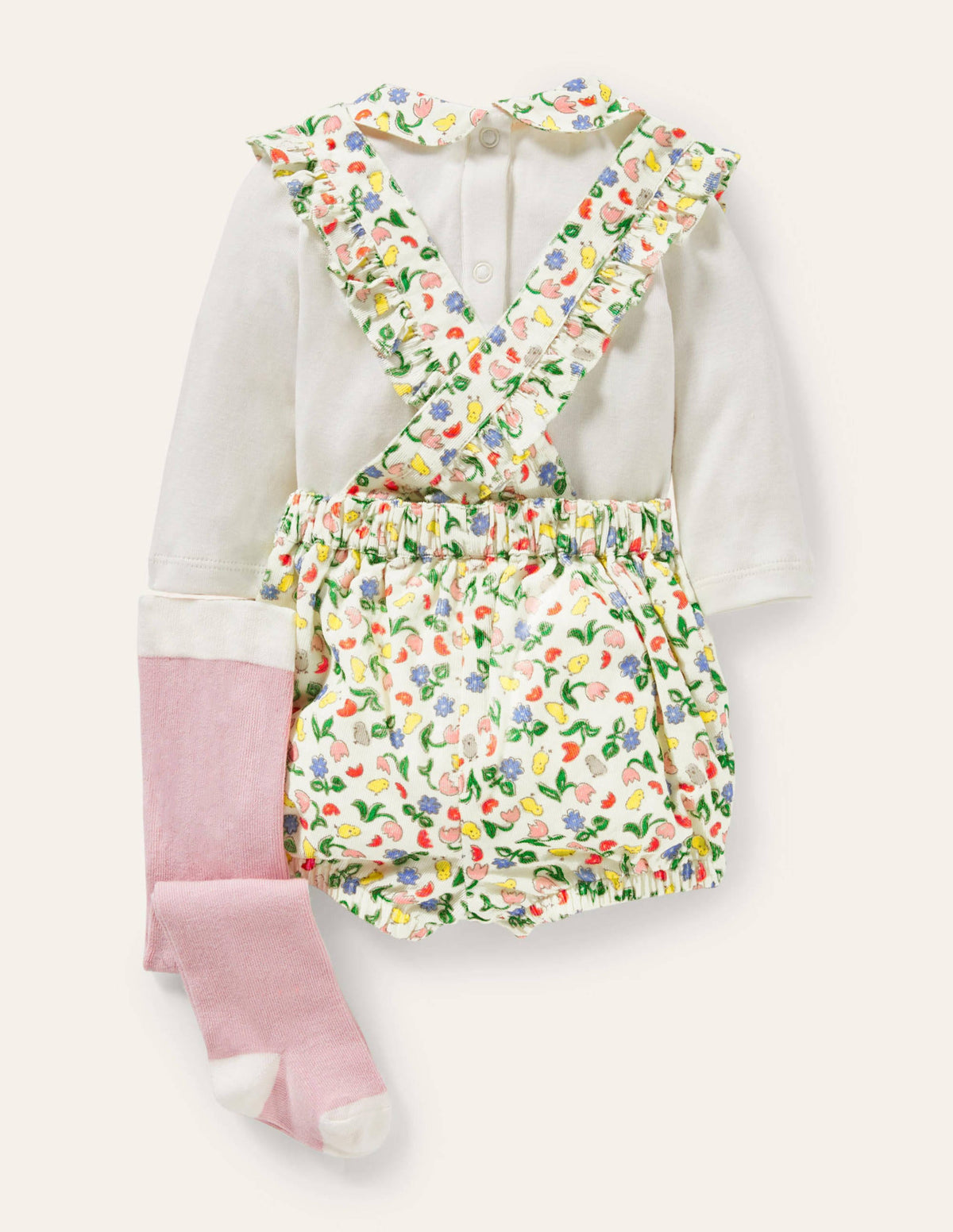 Cord Bloomer 3 Piece Set-Ivory Baby Chicks - Image 2