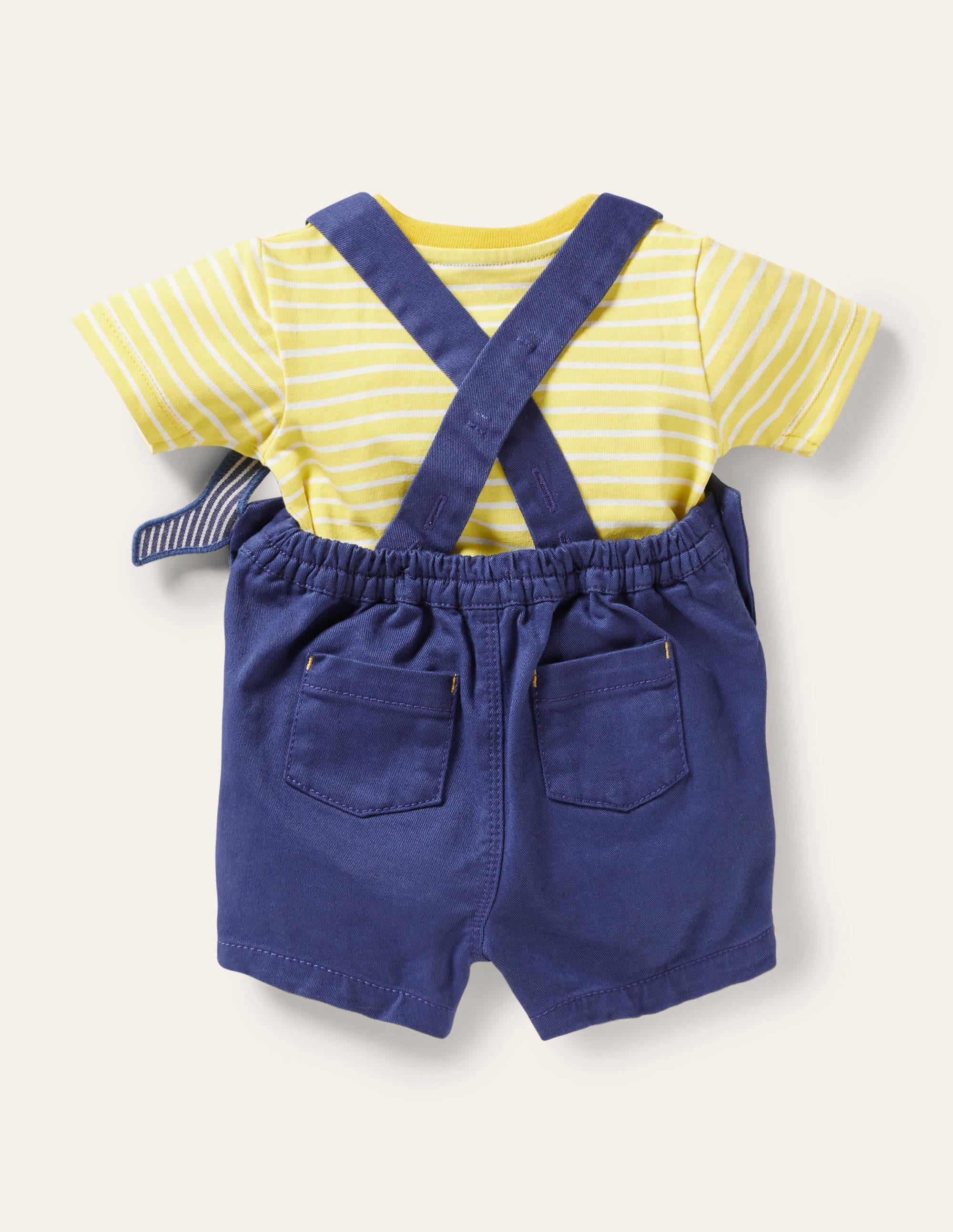 Woven Dungaree Set-Starboard Whale - Image 2