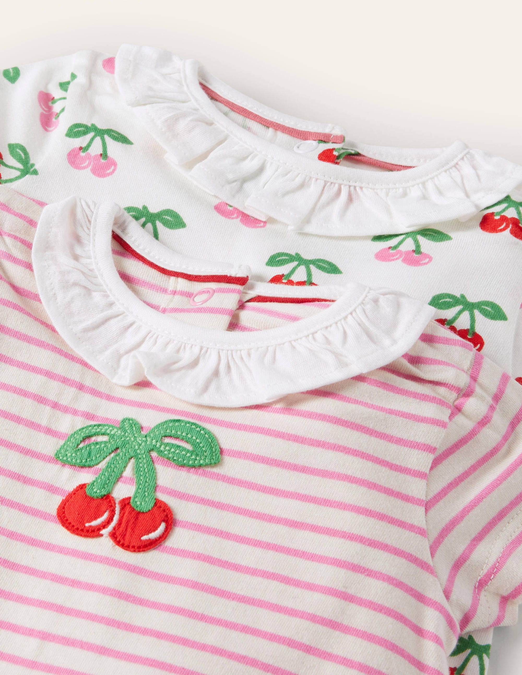 Twin Pack Rompers-Molly Mahon Cherries - Image 3