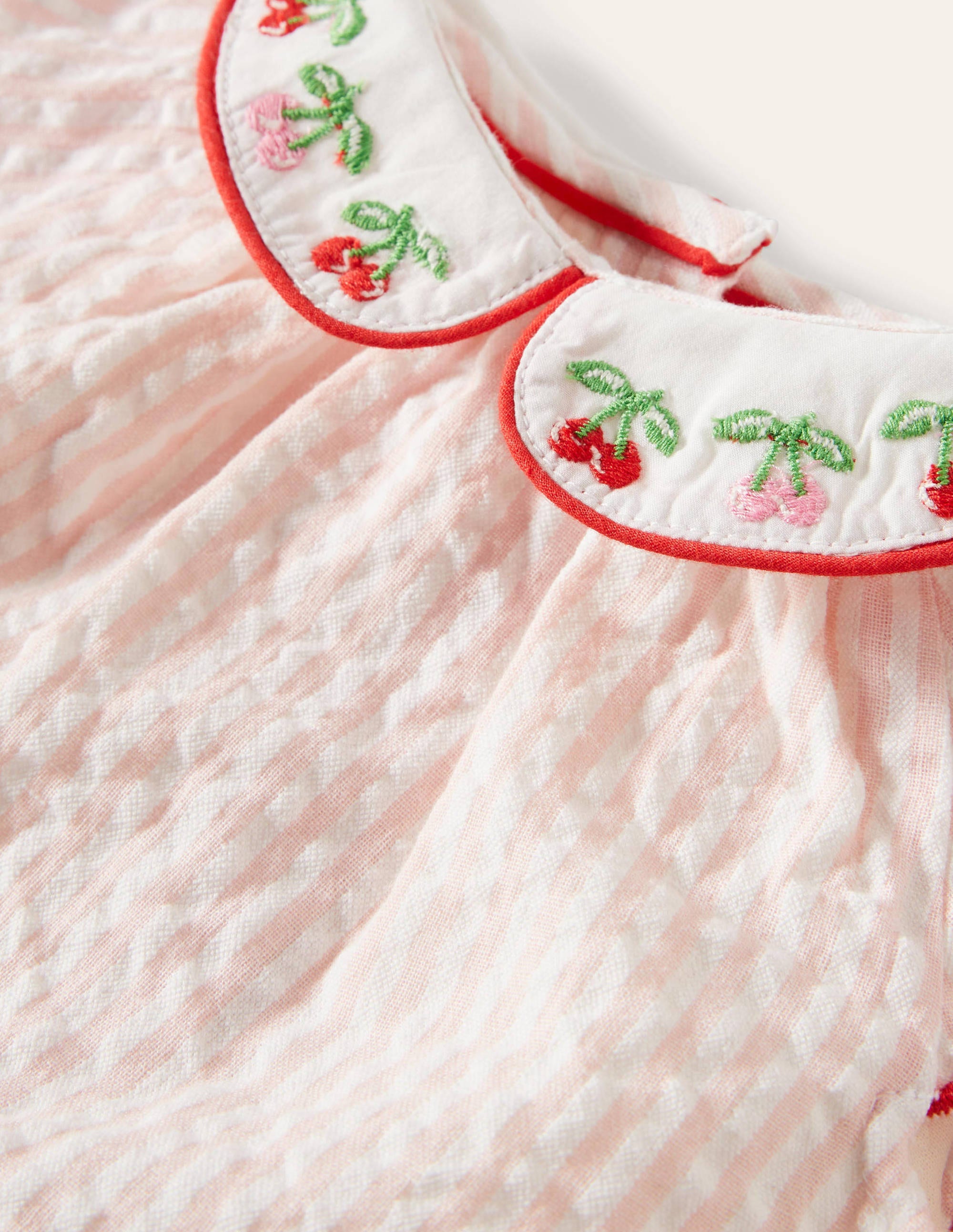 Woven Top and Short Set-Molly Mahon Cherries - Image 3