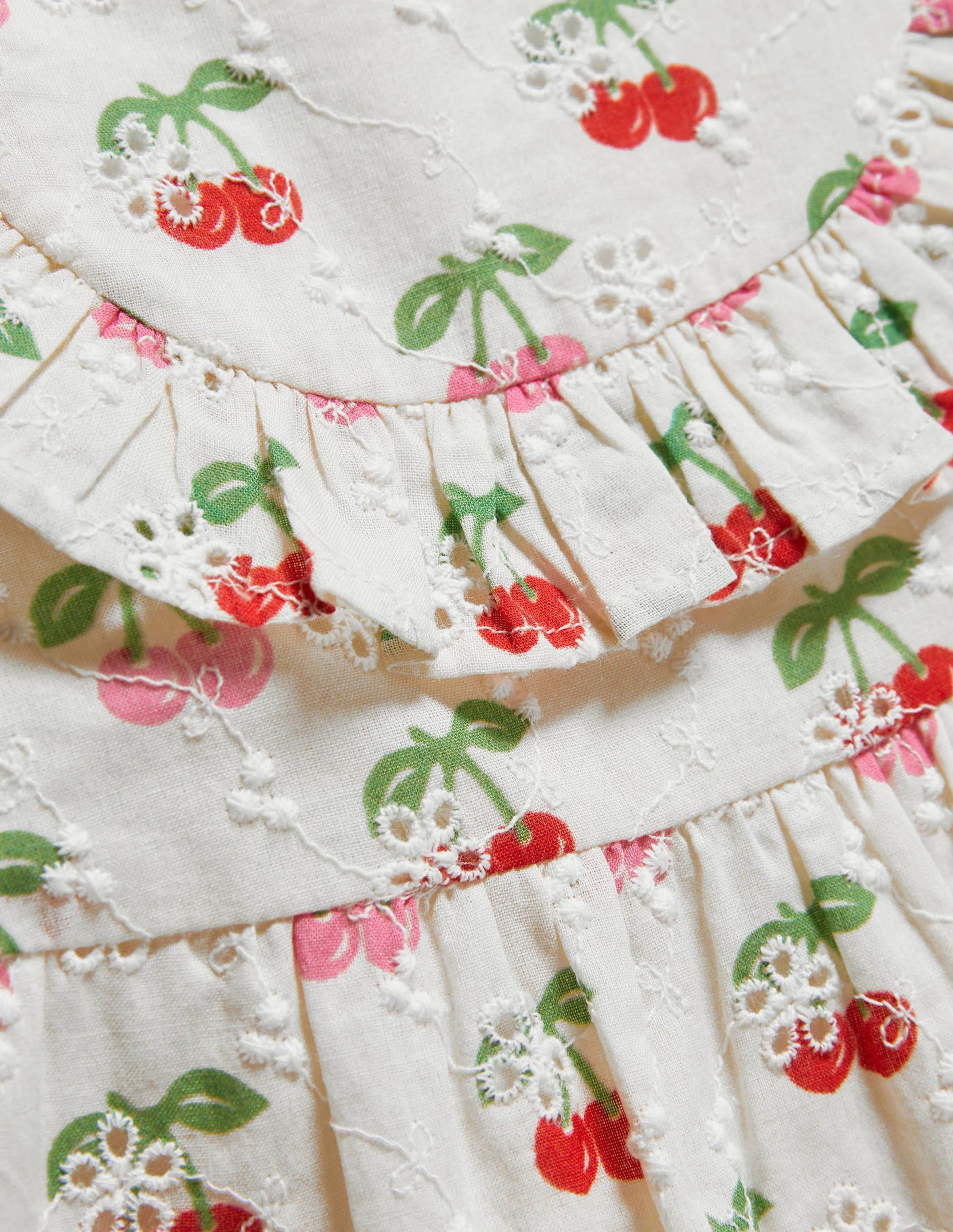 Broderie Woven Dress-Molly Mahon Cherries-3