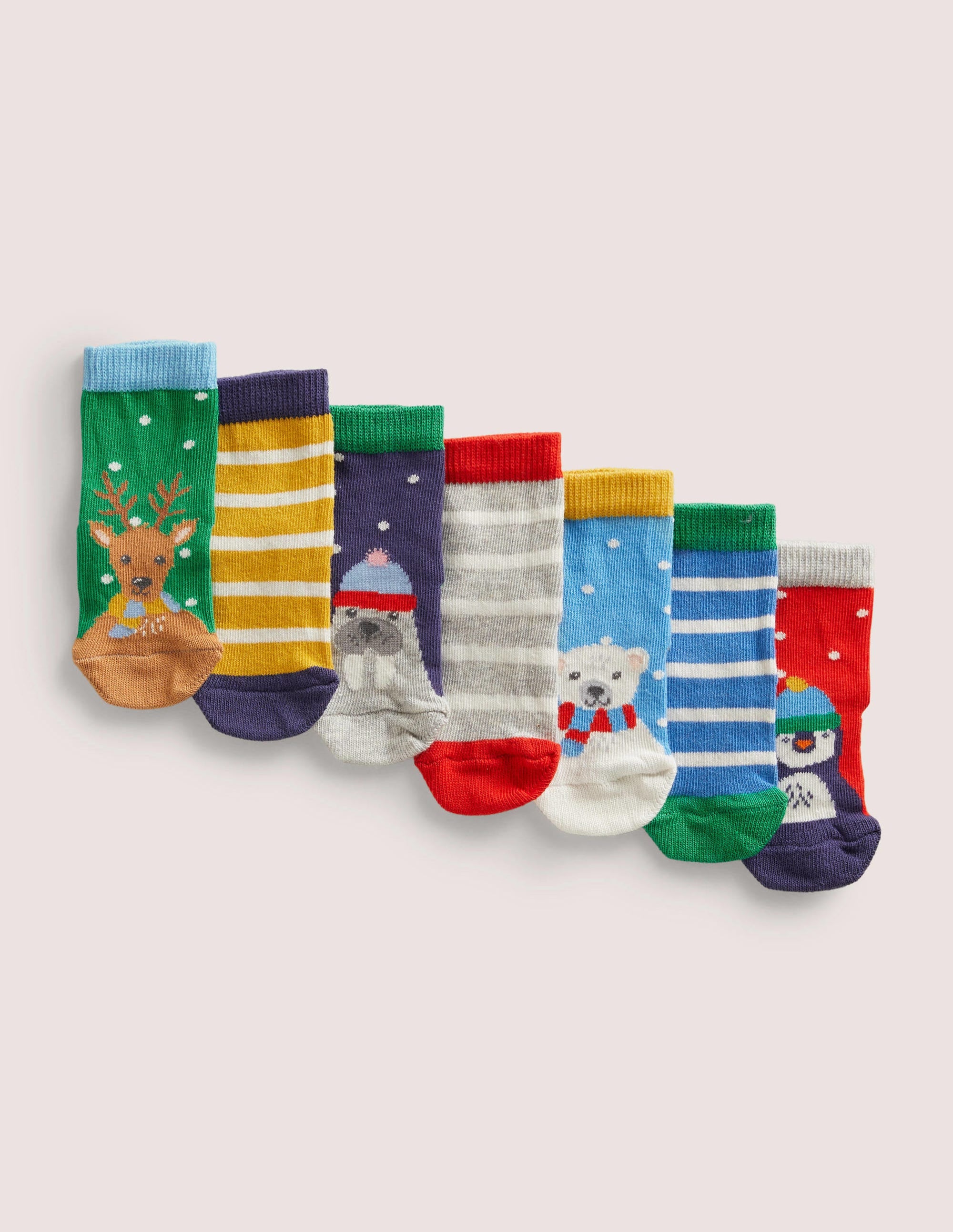 Socks 7 Pack-Winter Multi - Image 1