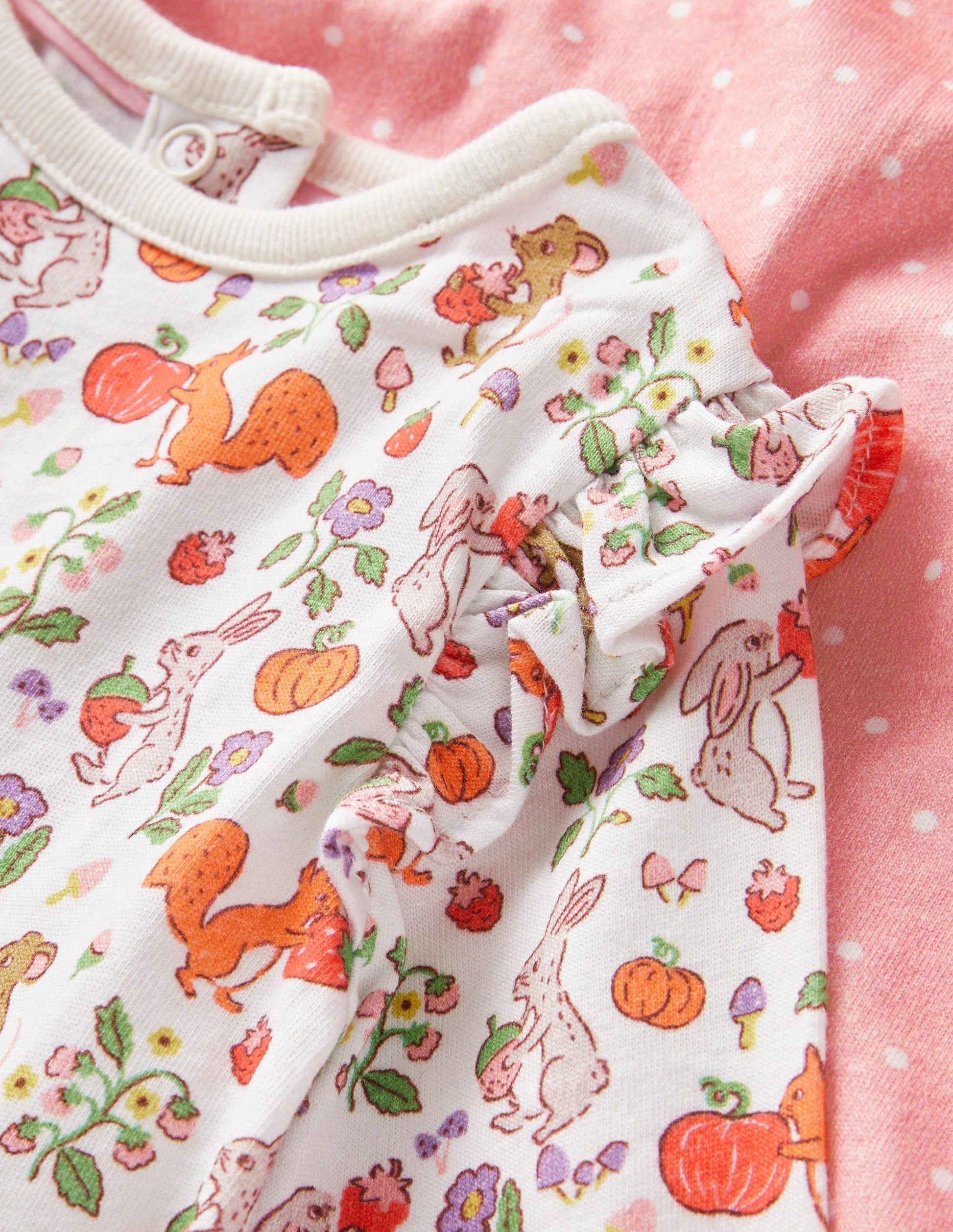 Twin Pack T-shirts-Ivory Woodland Friends-3