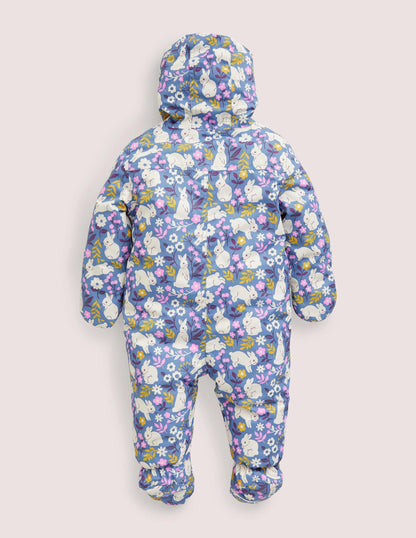 Printed Snowsuit-Riviera Blue Bunny Field-2