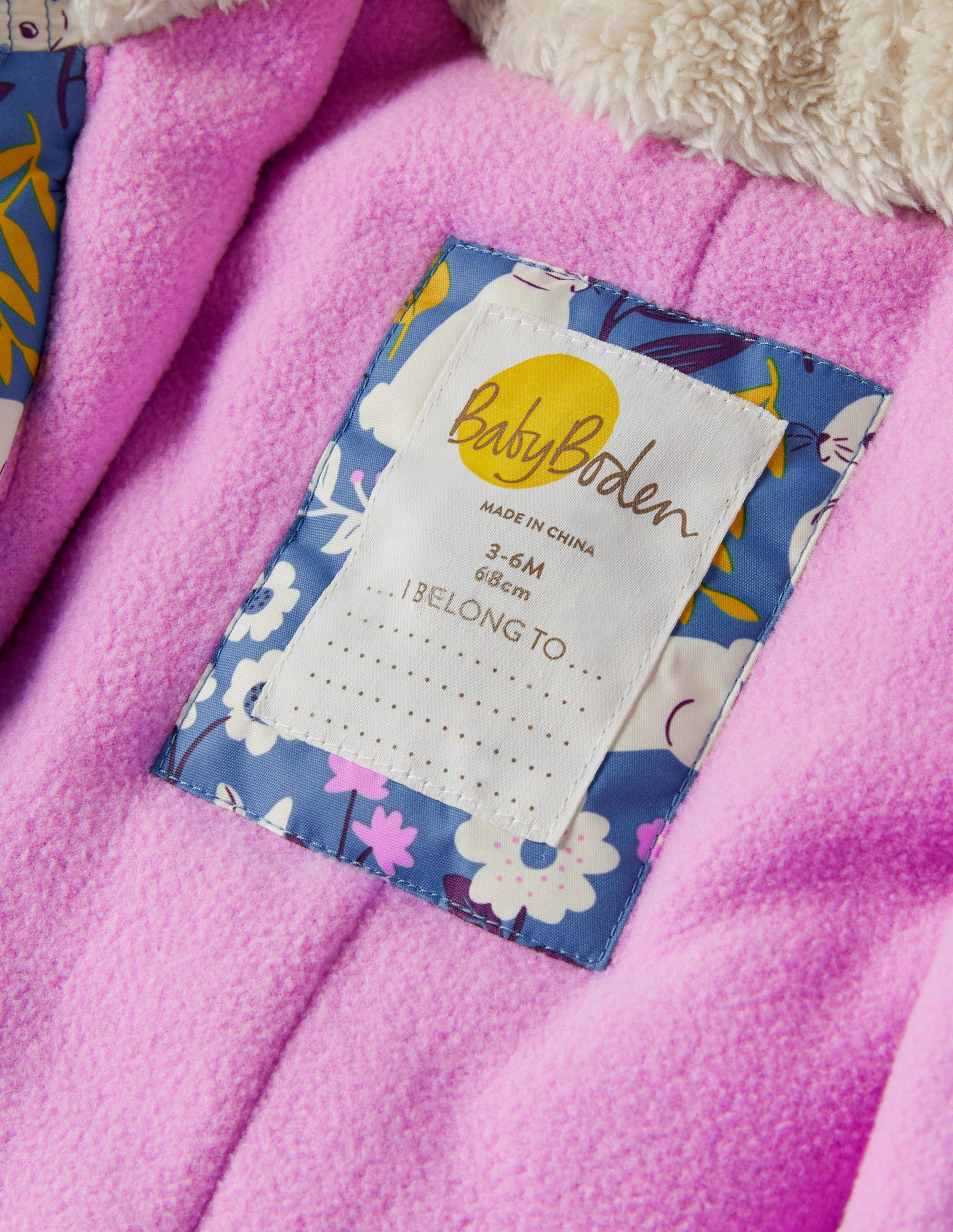 Printed Snowsuit-Riviera Blue Bunny Field - Image 4