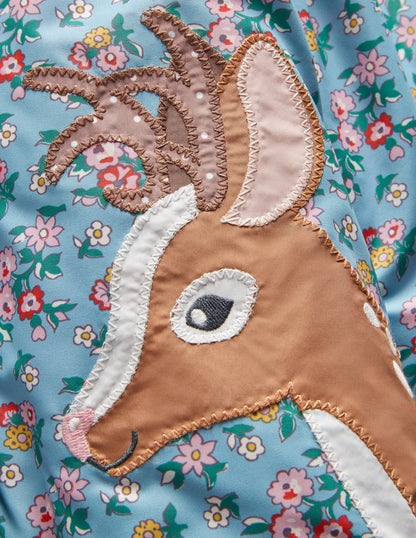 3-in-1 Coat-Dusty Blue Floral Deer-3