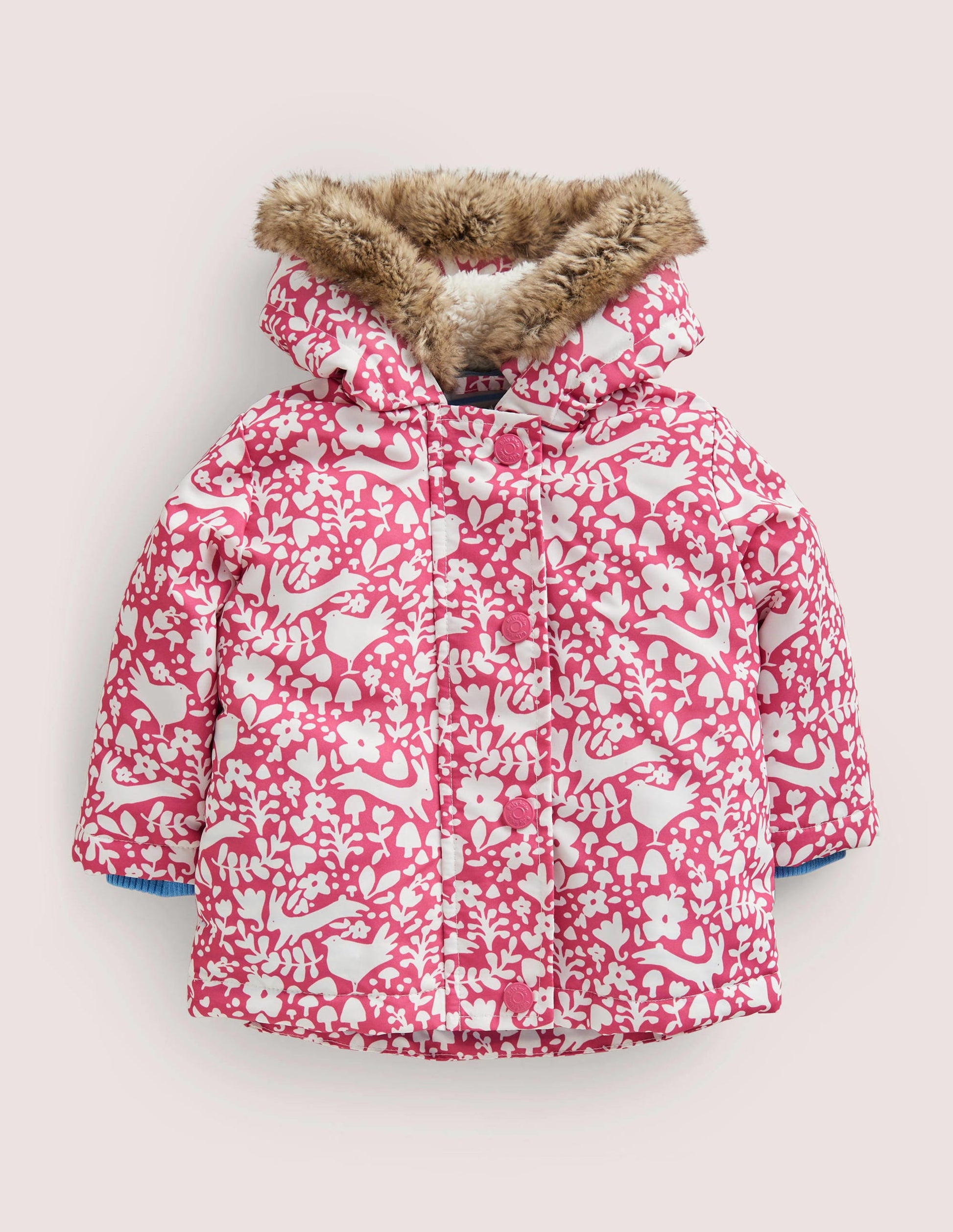 Pink Woodland 3-in-1 Hooded Coat-Sweet Pink Woodland-1