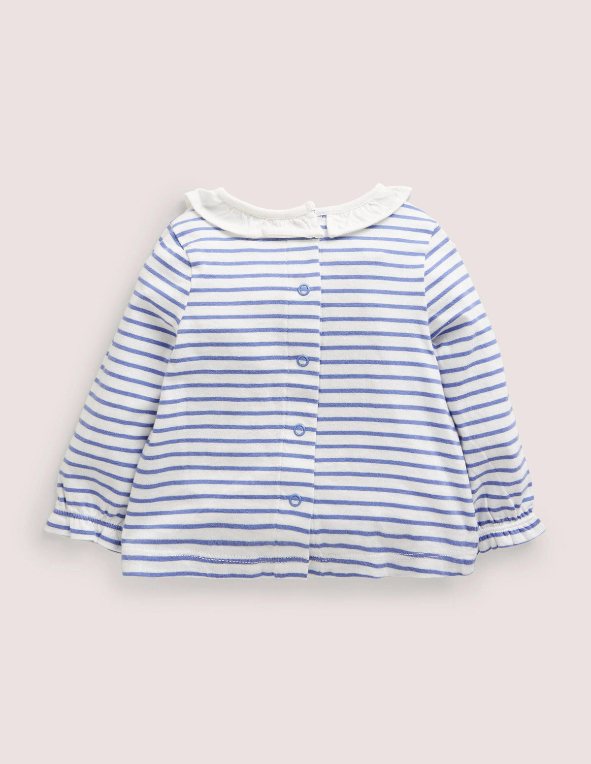 Pumpkin Stripe Lift-the-Flap Halloween Top-Blue/Orange Pumpkin - Image 2