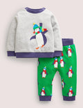 Jersey Sweatshirt Set-Highland Green Penguins