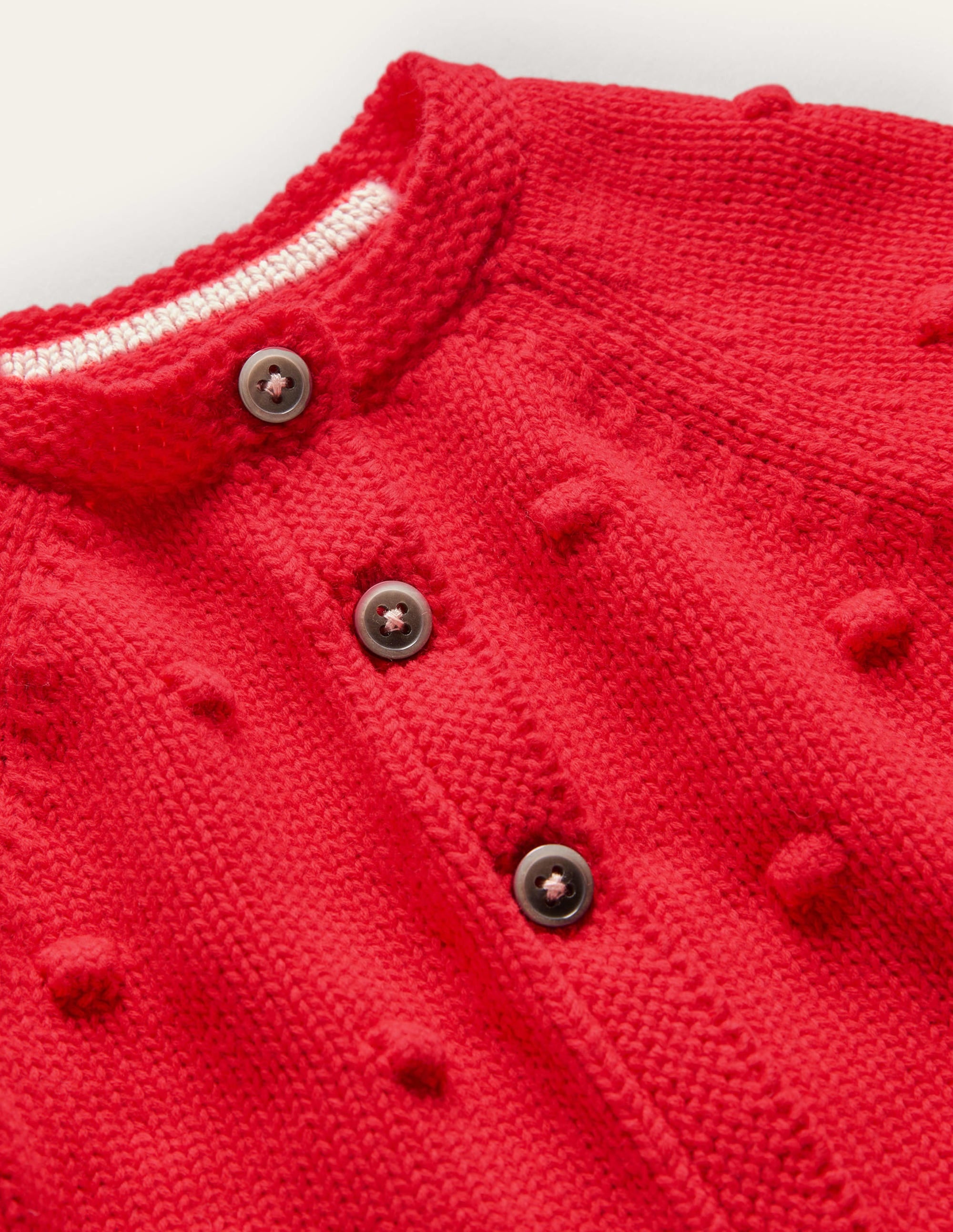 Cosy Bobble Cardigan-Rockabilly Red - Image 3