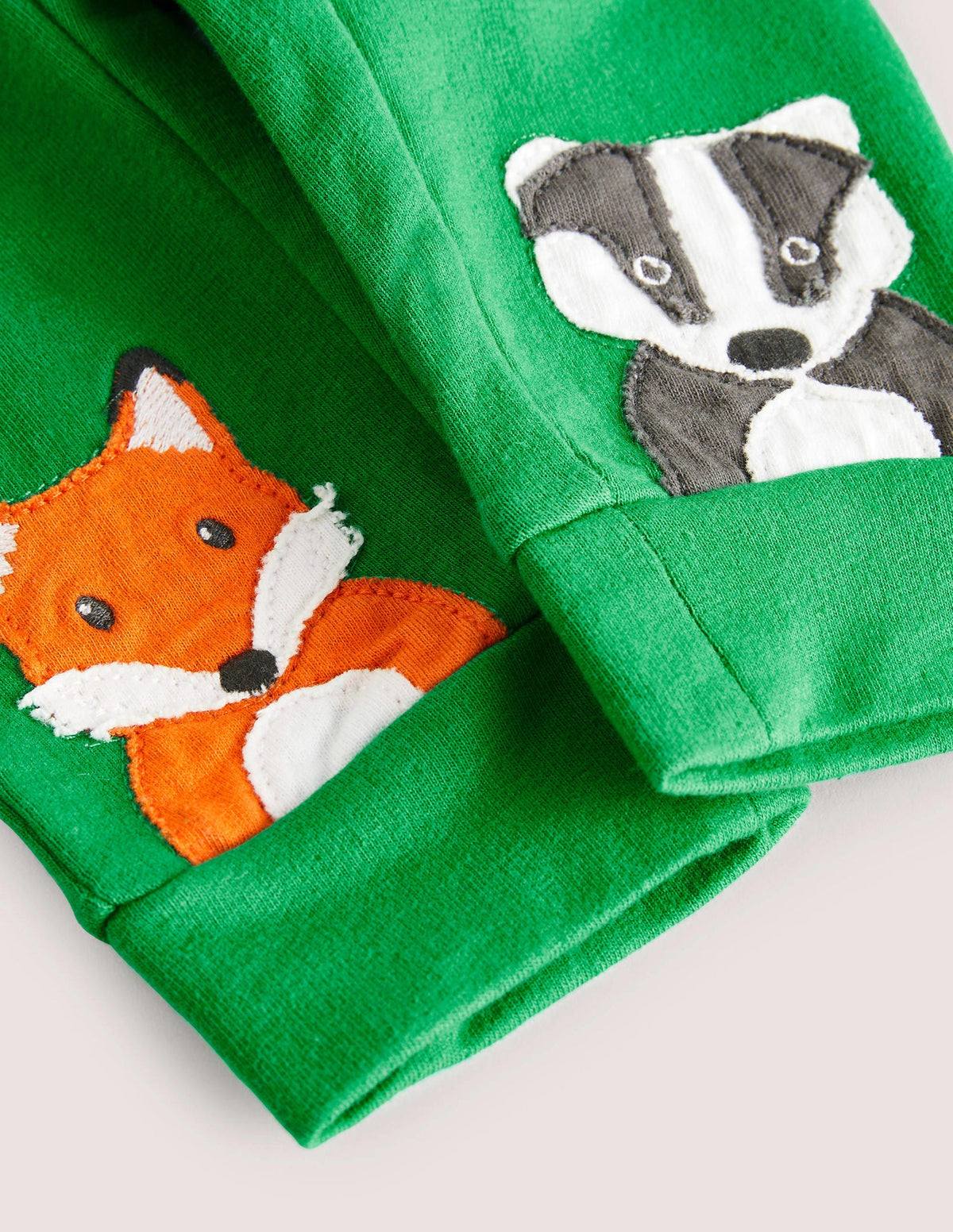 Appliqué Jersey Bottoms-Highland Green Animals - Image 3