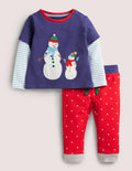 Jersey Graphic Play Set-Starboard Blue Snowmen
