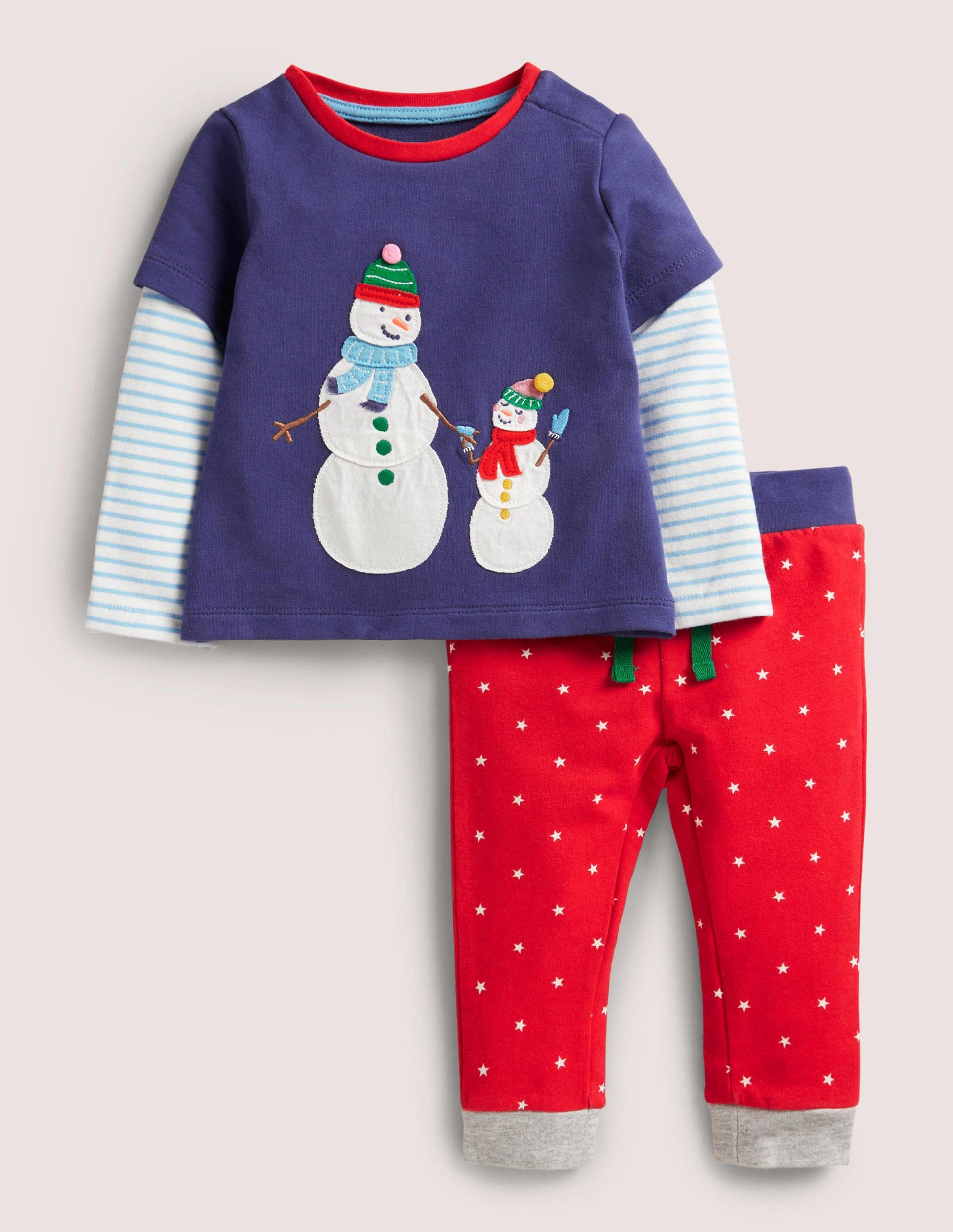 Jersey Graphic Play Set-Starboard Blue Snowmen-1