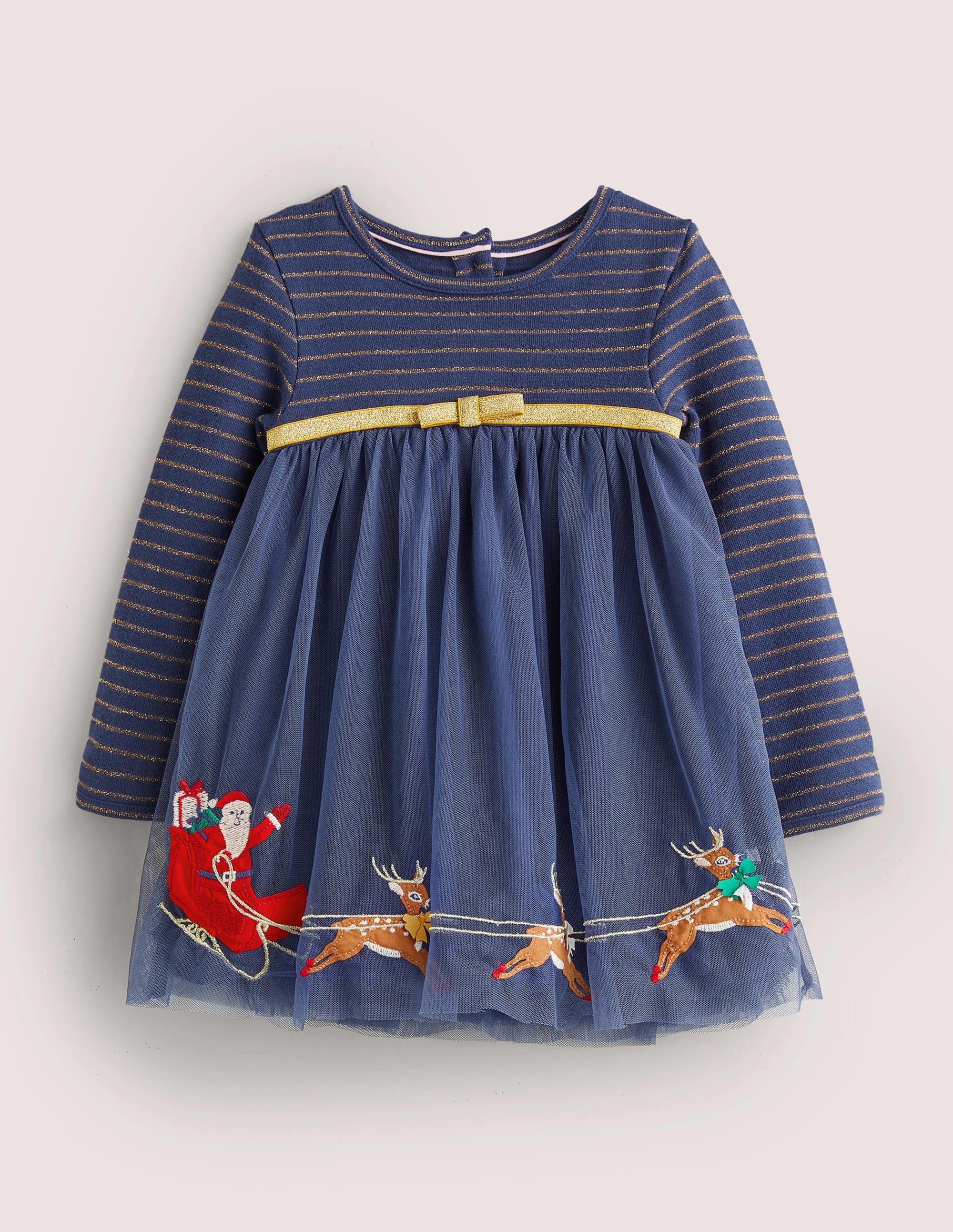 Tulle Party Dress-College Navy Christmas - Image 1