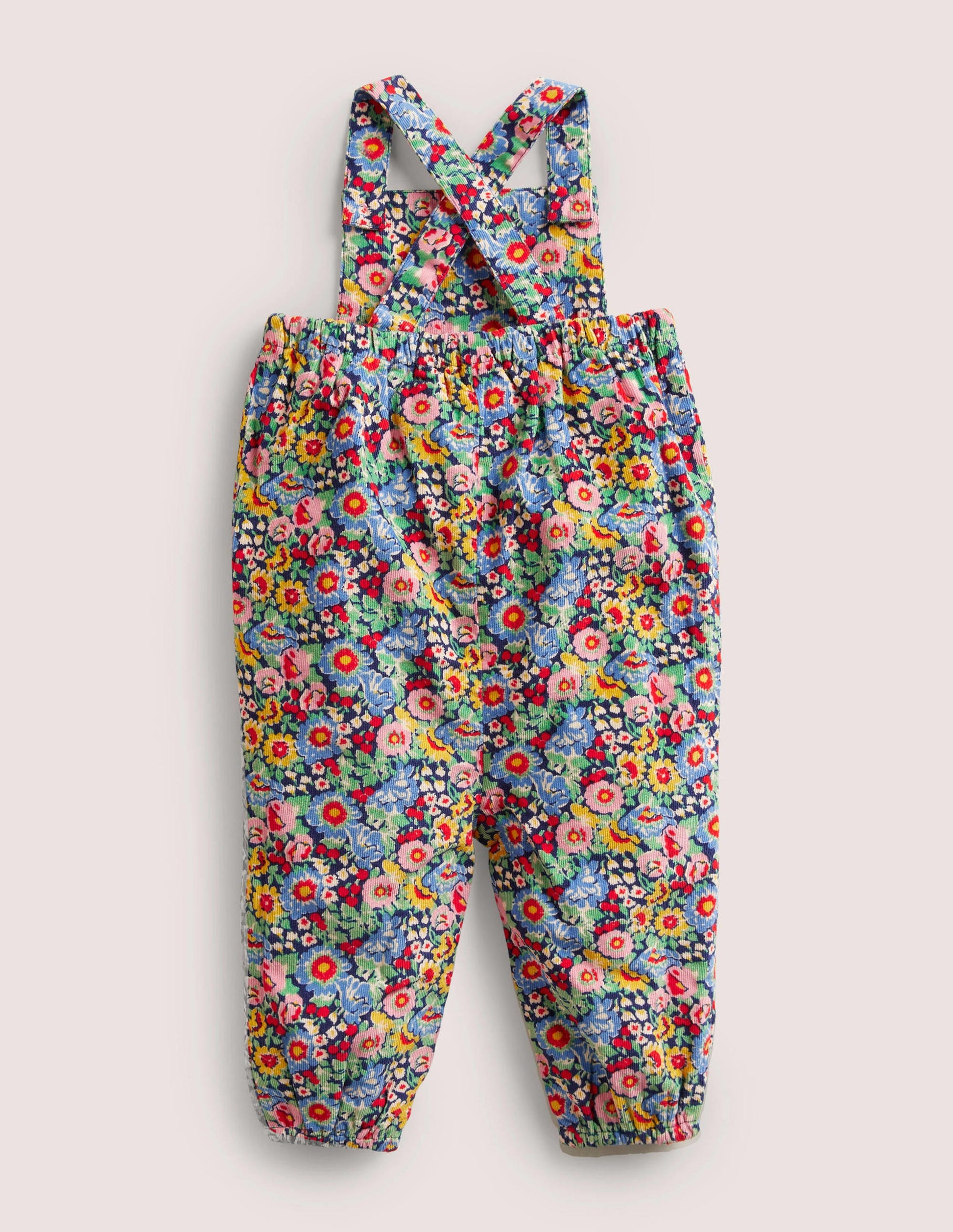 Cord Dungaree-Starboard Blue Floral-2
