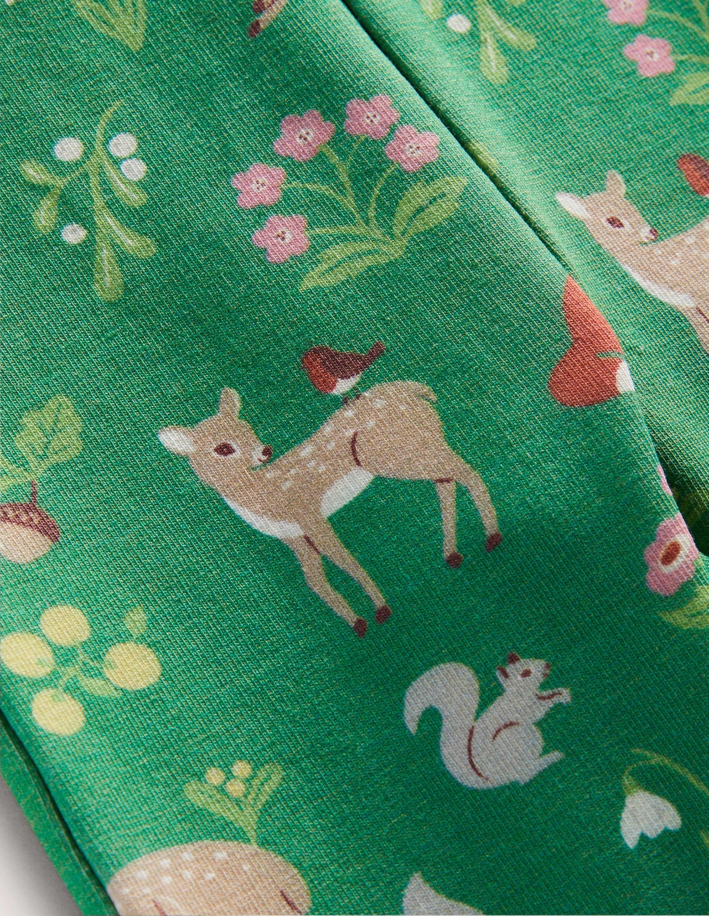 Woven Top & Leggings Set-Shady Glade Festive Woodland