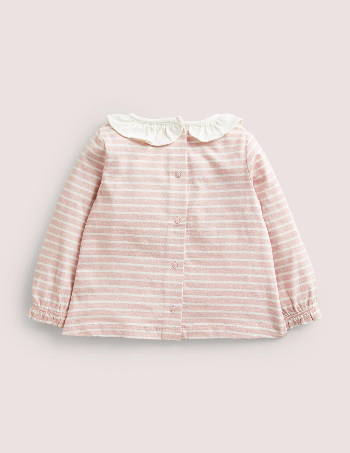 Appliqué Graphic T-Shirt-Boto Pink/Ivory Hedgehog-2