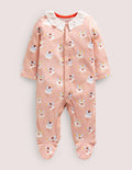 Collared Sleepsuit-Boto Pink Fairies