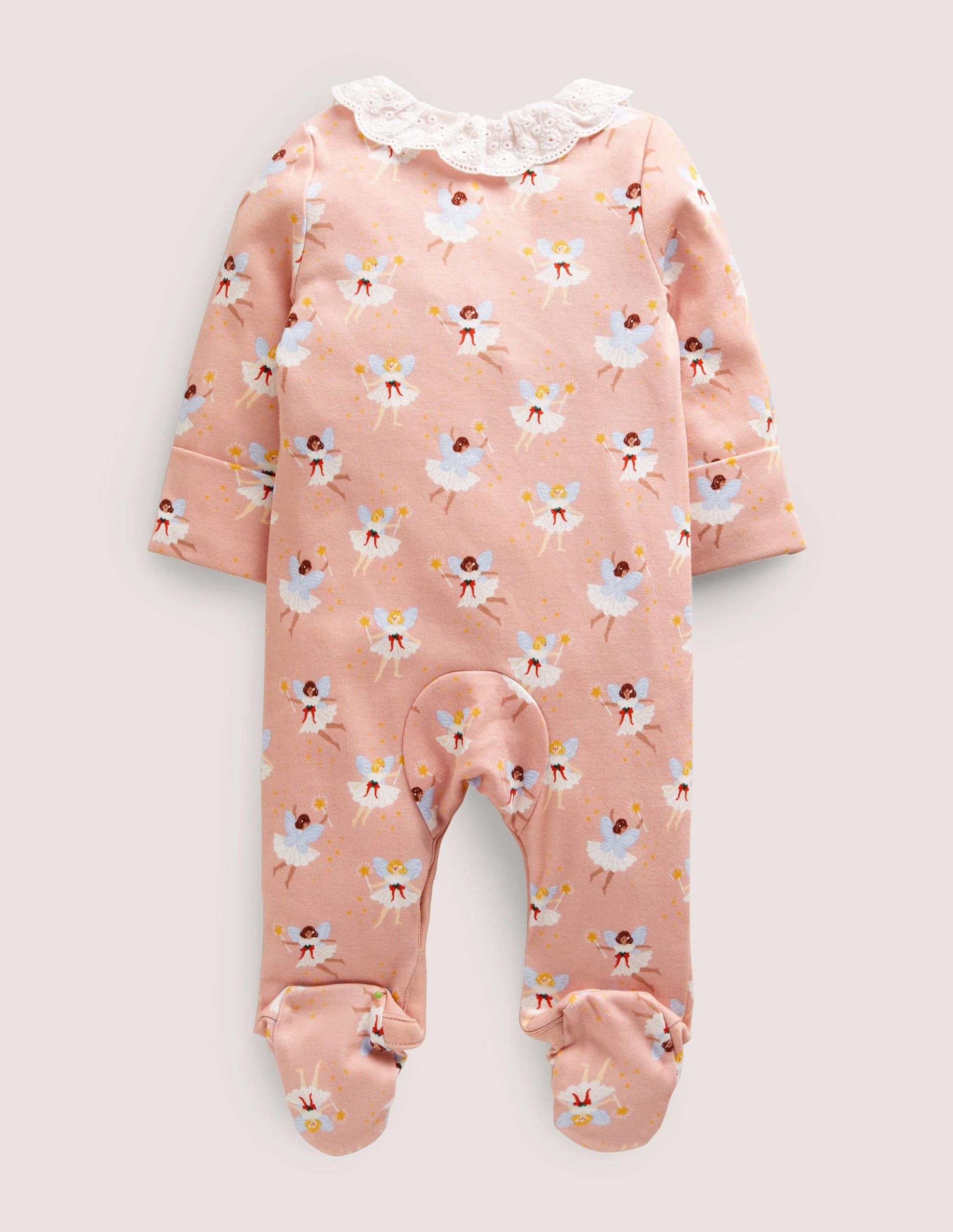 Collared Sleepsuit-Boto Pink Fairies-2