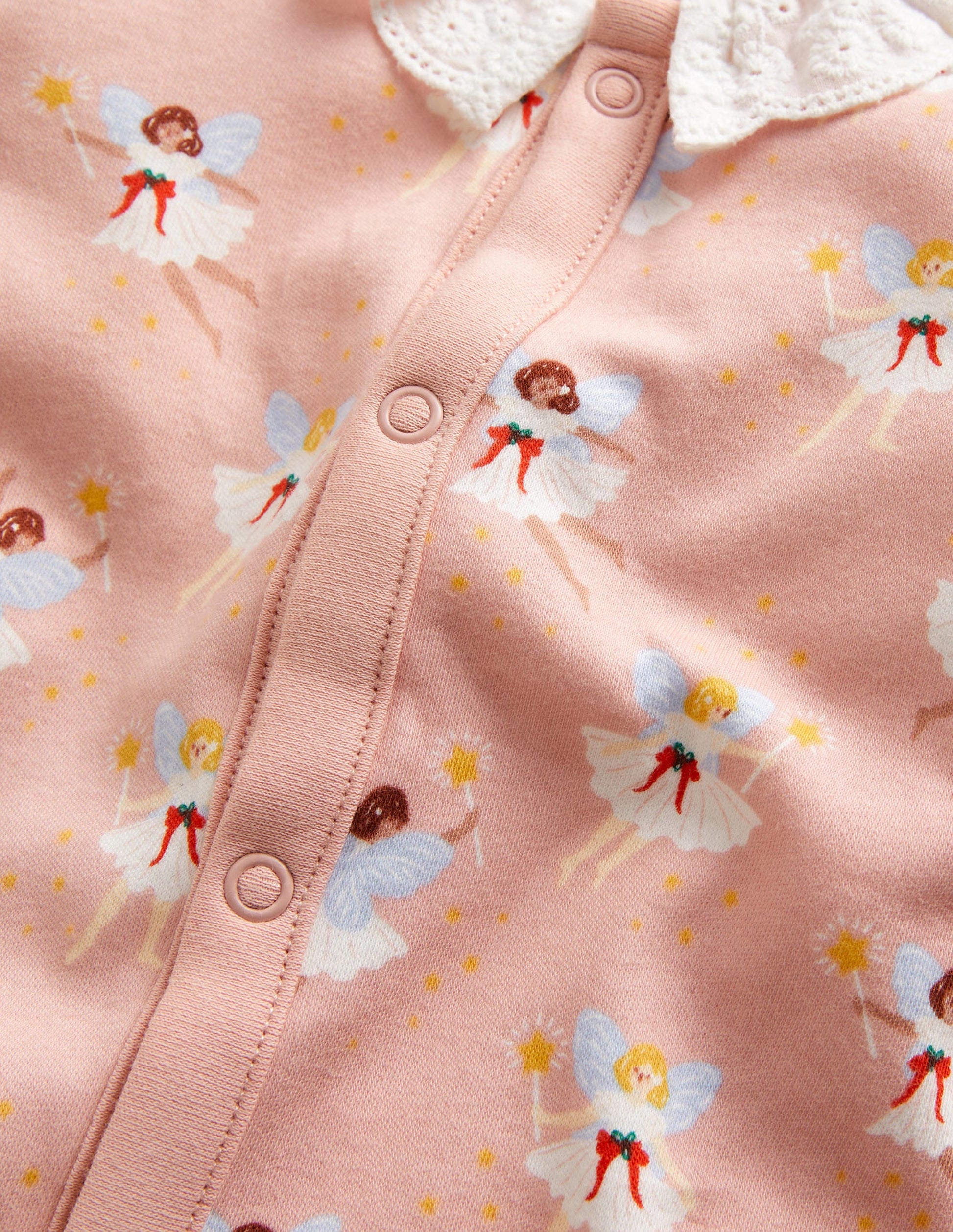 Collared Sleepsuit-Boto Pink Fairies-3