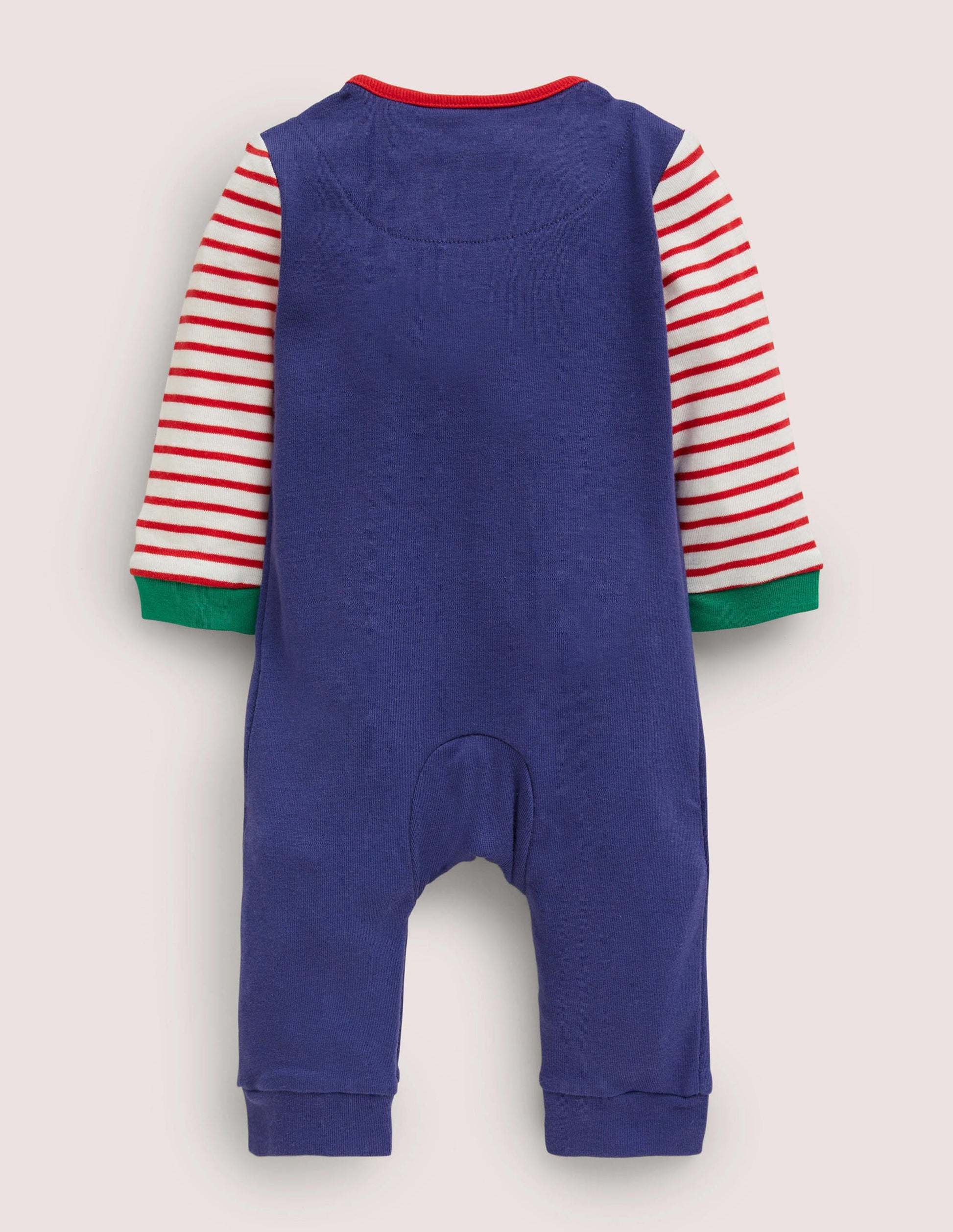 Appliqué Romper-Starboard Blue Festive-2