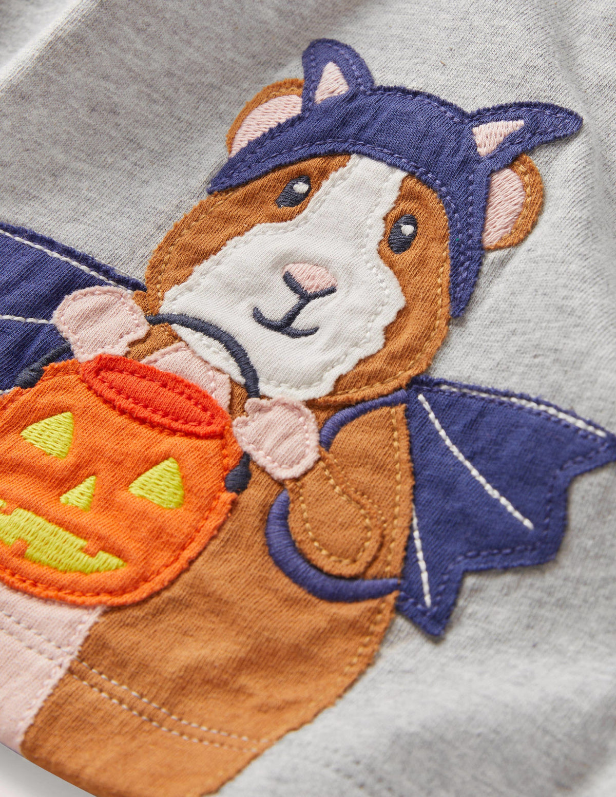 Halloween T-Shirt-Grey Guinea Pig Halloween - Image 3